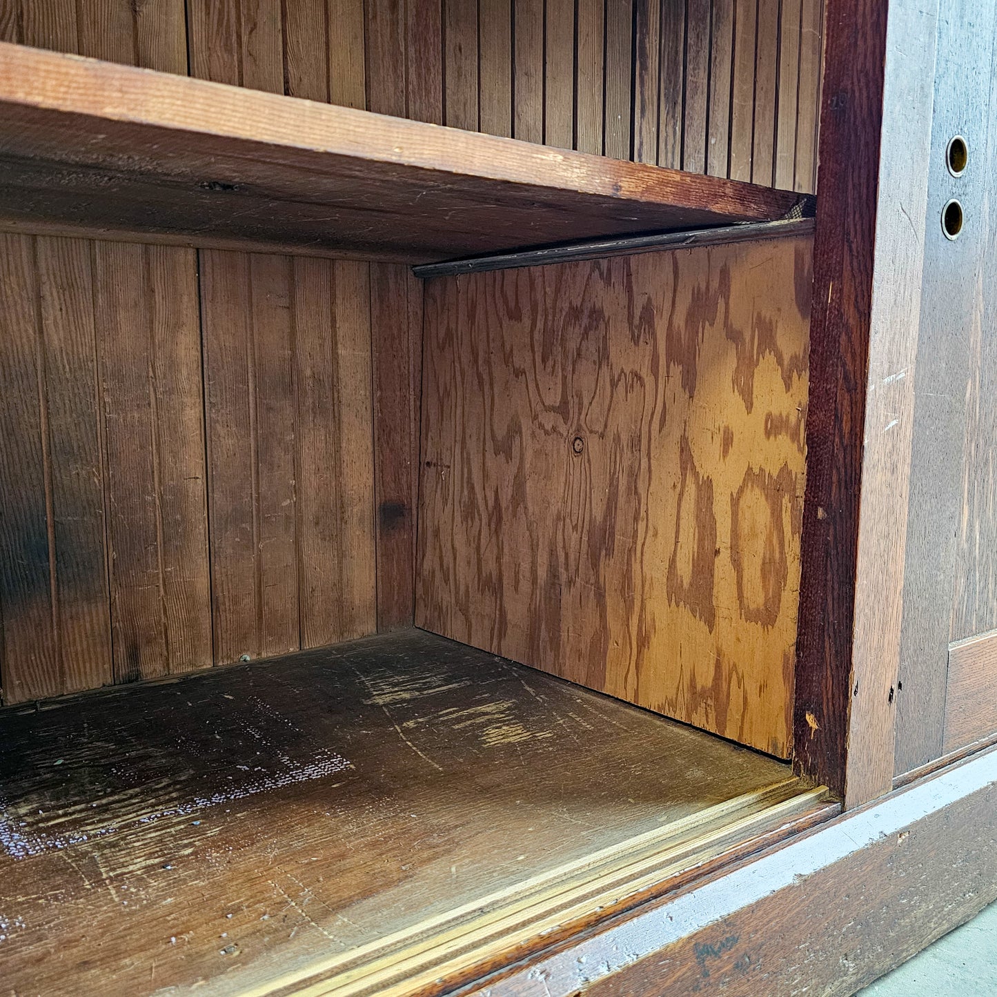 Stately Antique general store display cabinet