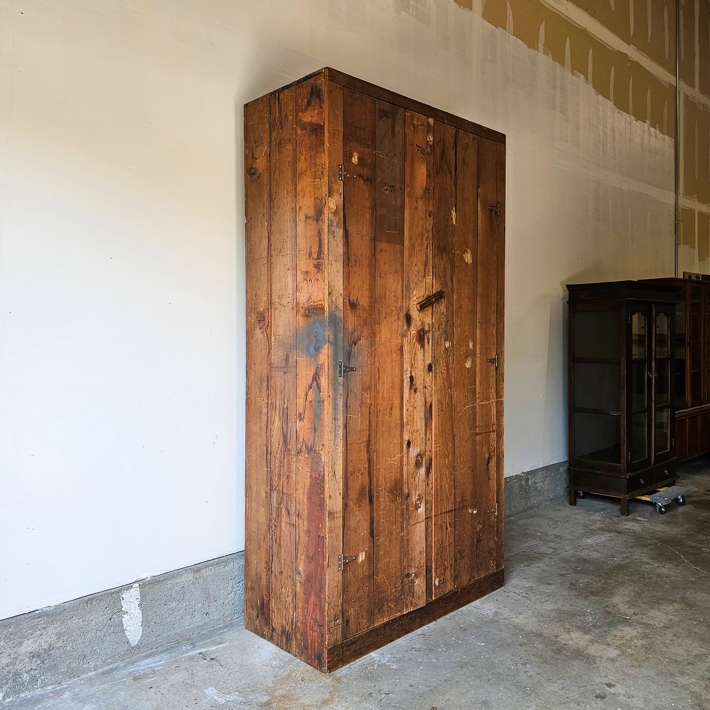 Tall Antique Wood Cupboard