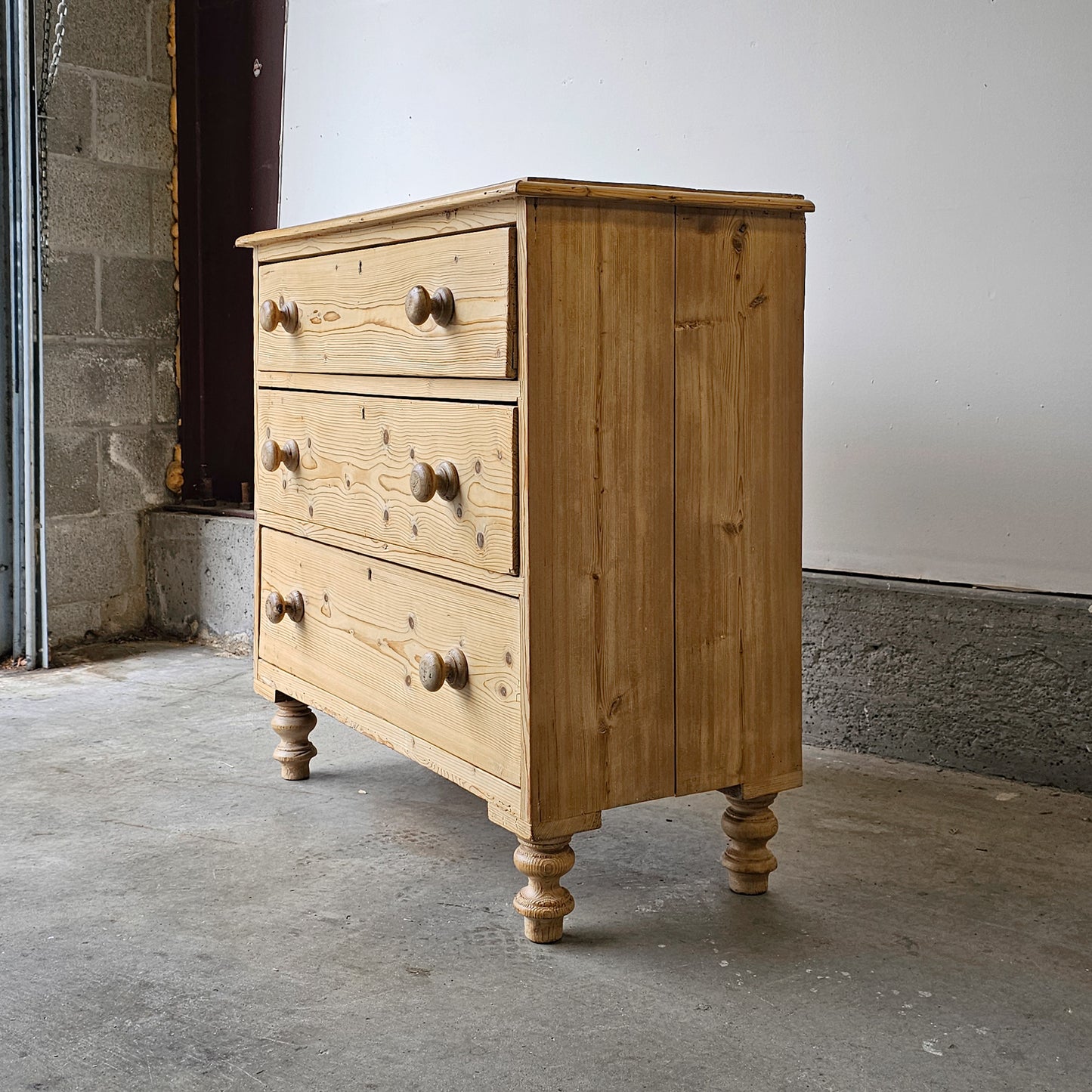 Petite Antique English Pine Dresser/Nightstand - Circa 1870