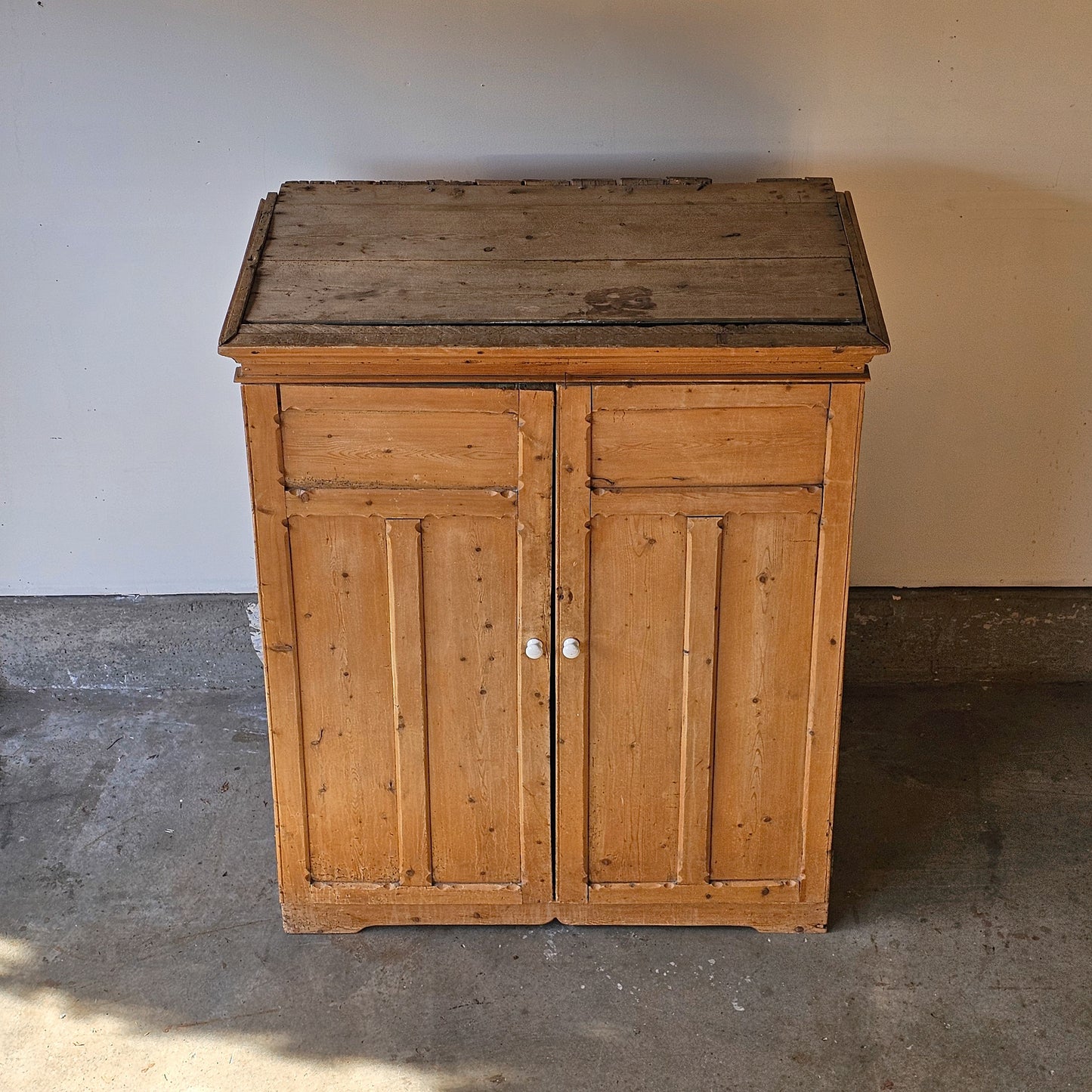 Antique Pine Pantry Cabinet