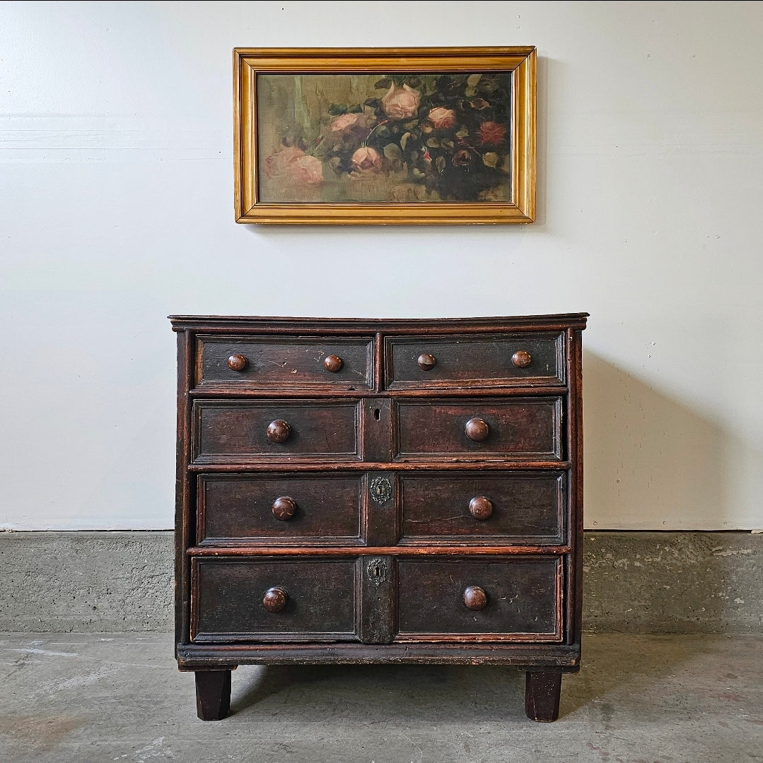 William & Mary Oak Chest of Drawers (Dresser) Late 17th – Early 18th Century