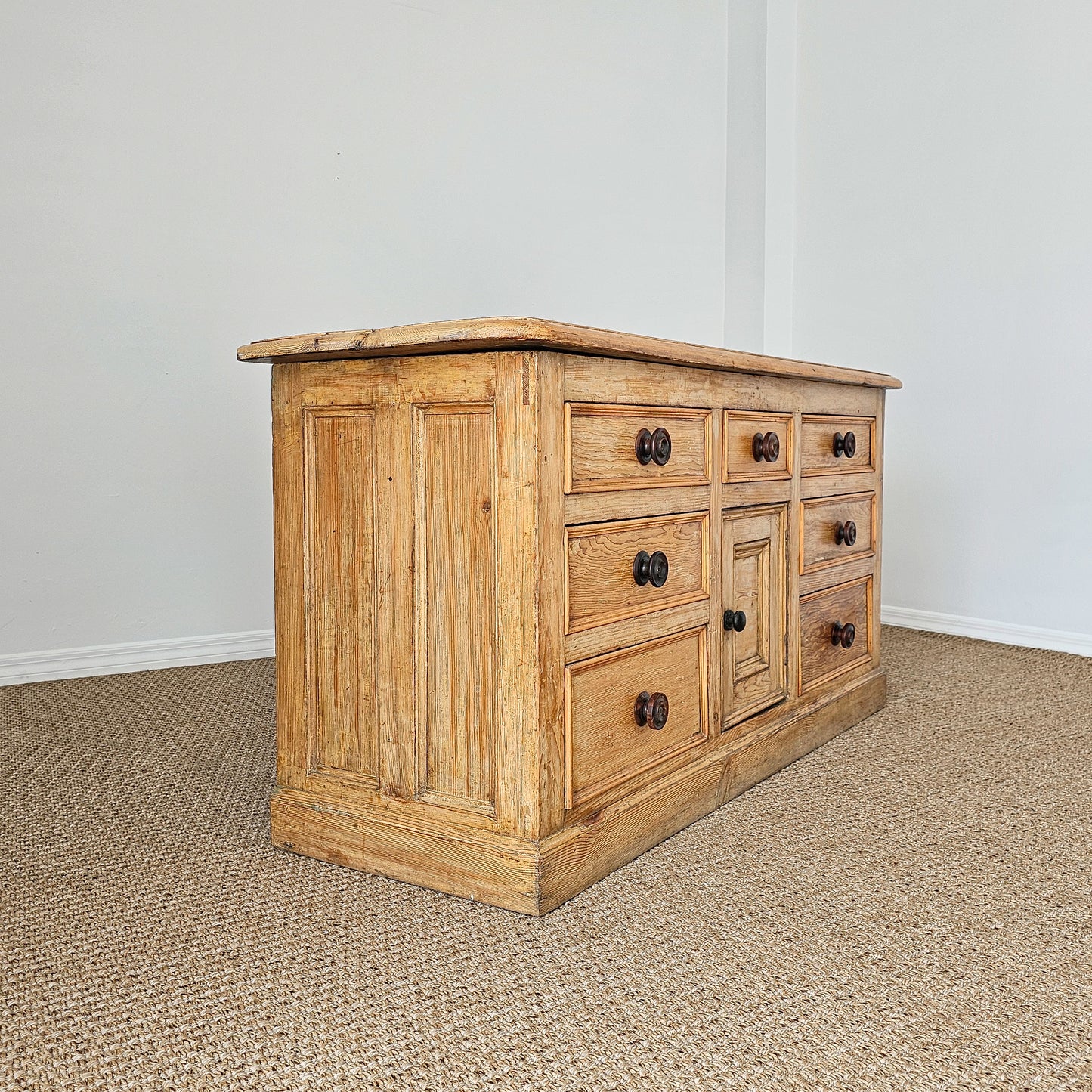 Antique English Pine Sideboard | Circa 1880