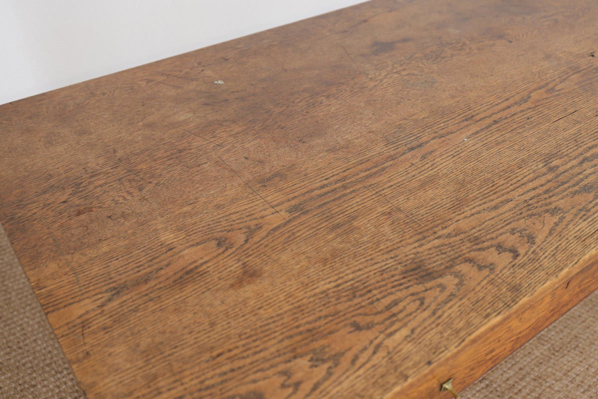 Antique Oak Library Table/Desk | C. 1900-1920