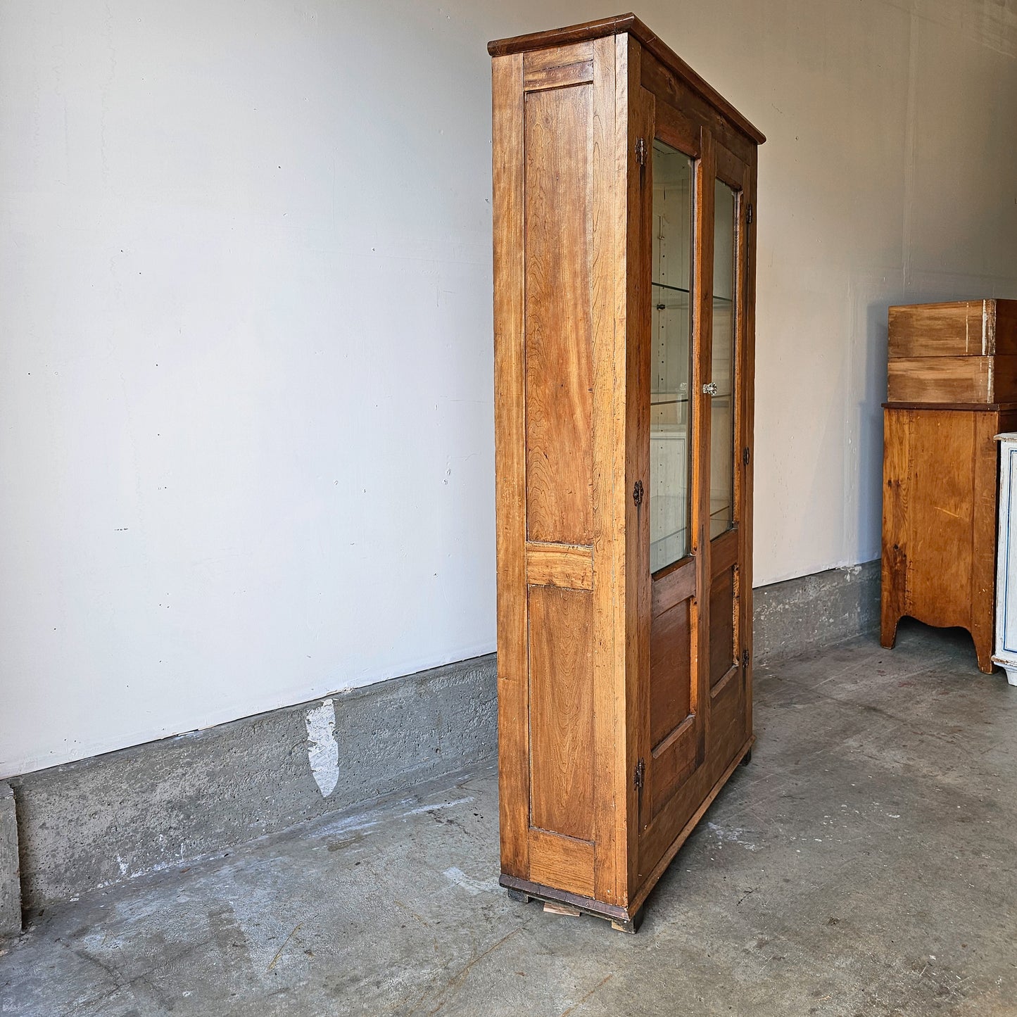 Antique Glass Door Display Cabinet | Early 20th Century