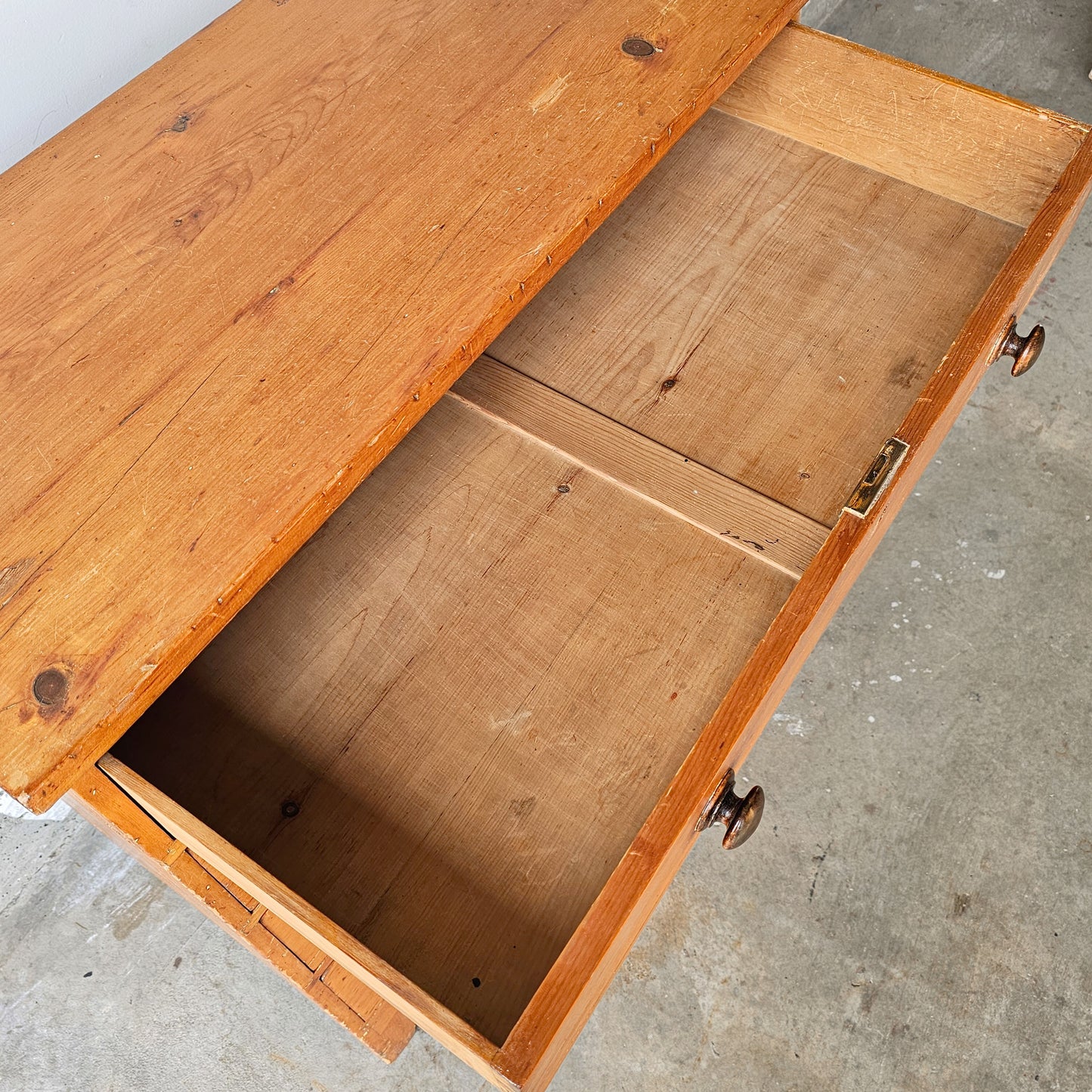 Antique English Pine Dresser - Circa 1870