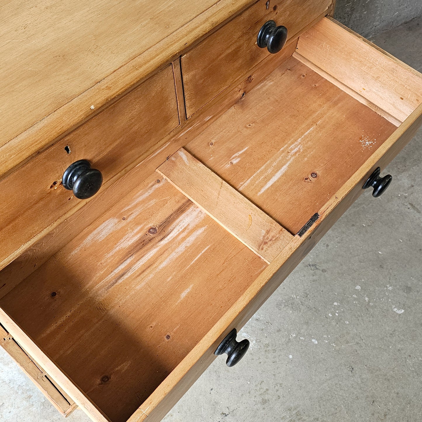 Antique English Pine Honey Tone Dresser - 1870
