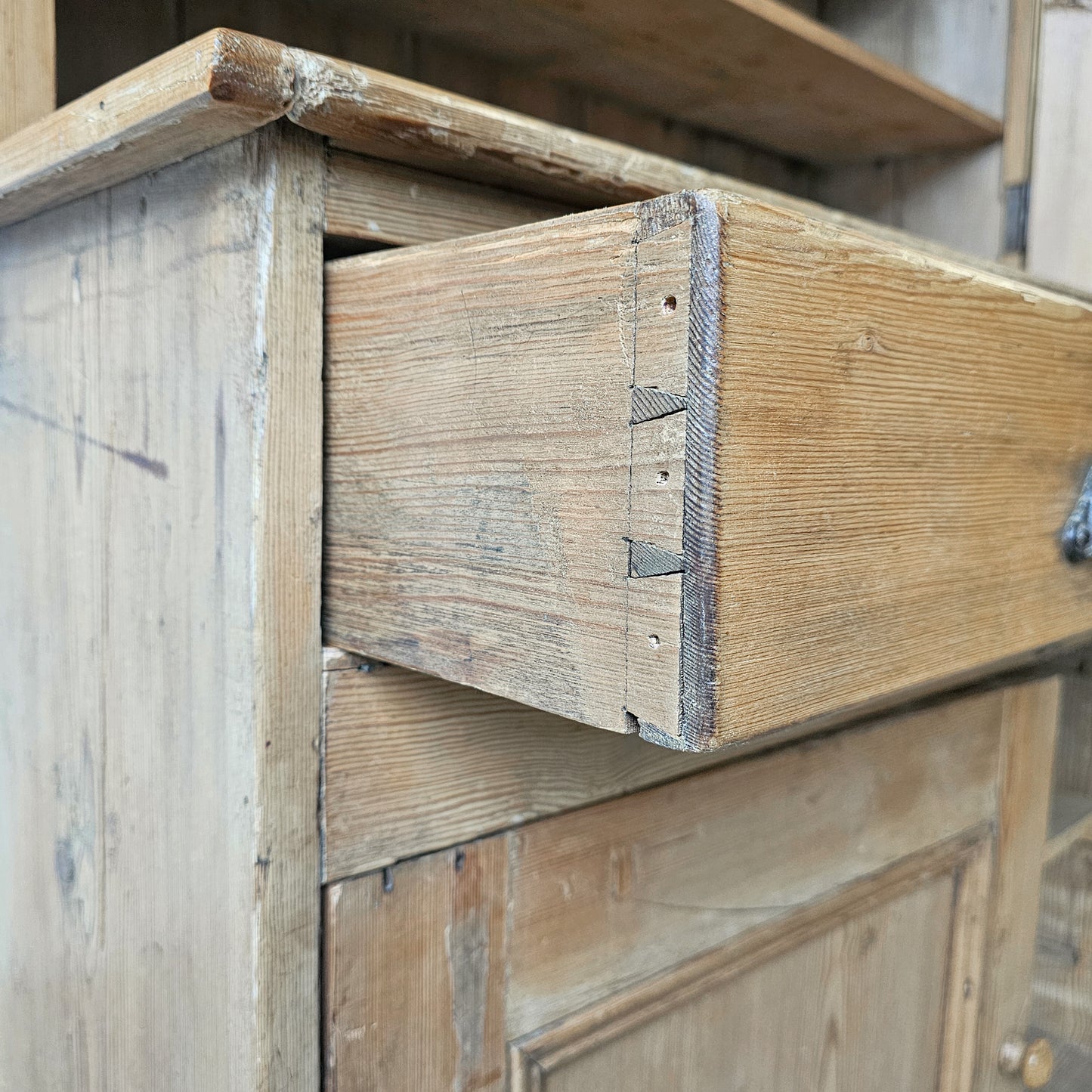 Antique English Pine Cupboard - Circa 1870