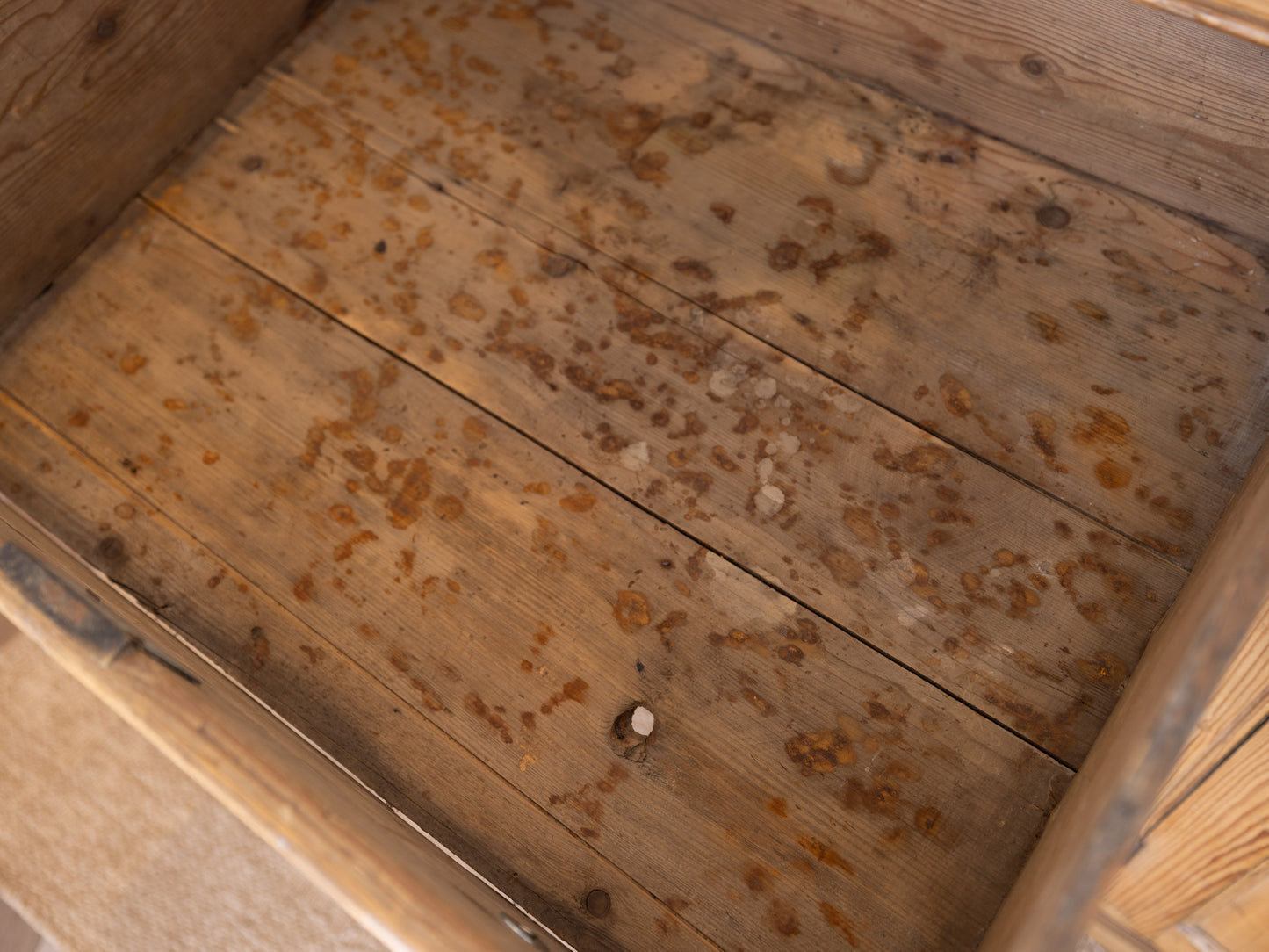 Stately Antique English Pine Sideboard Kitchen Island -
Circa 1870