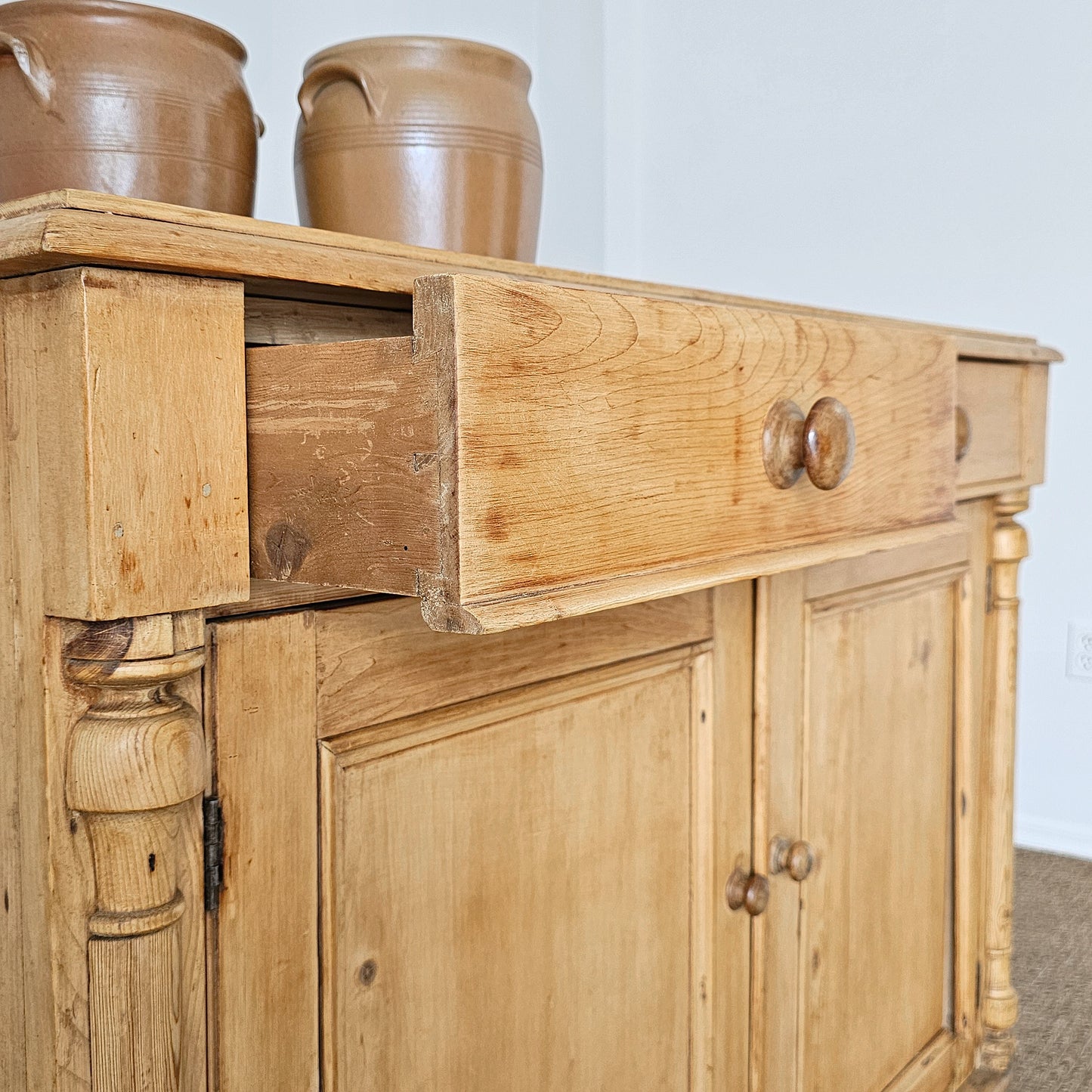 Antique English Pine Cupboard | Circa 1880
