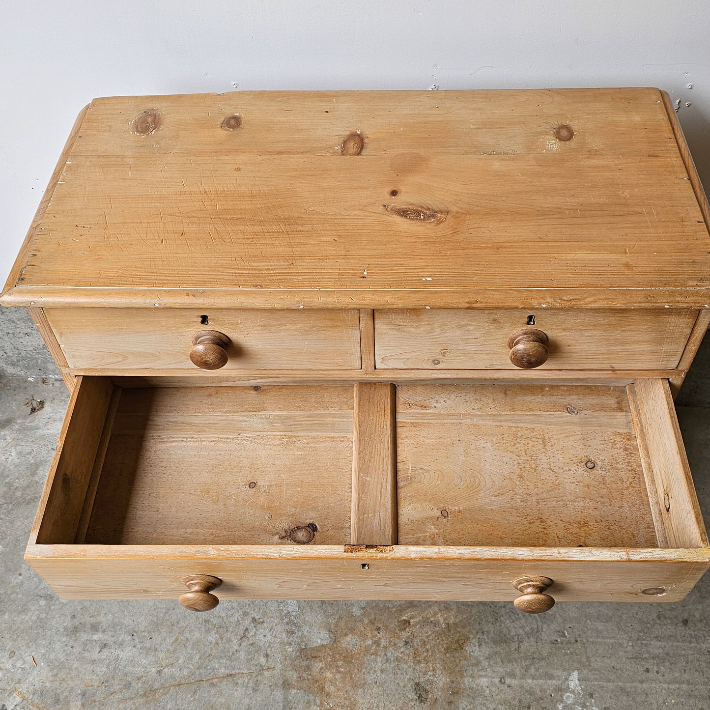 Antique English Pine Dresser- Circa 1870