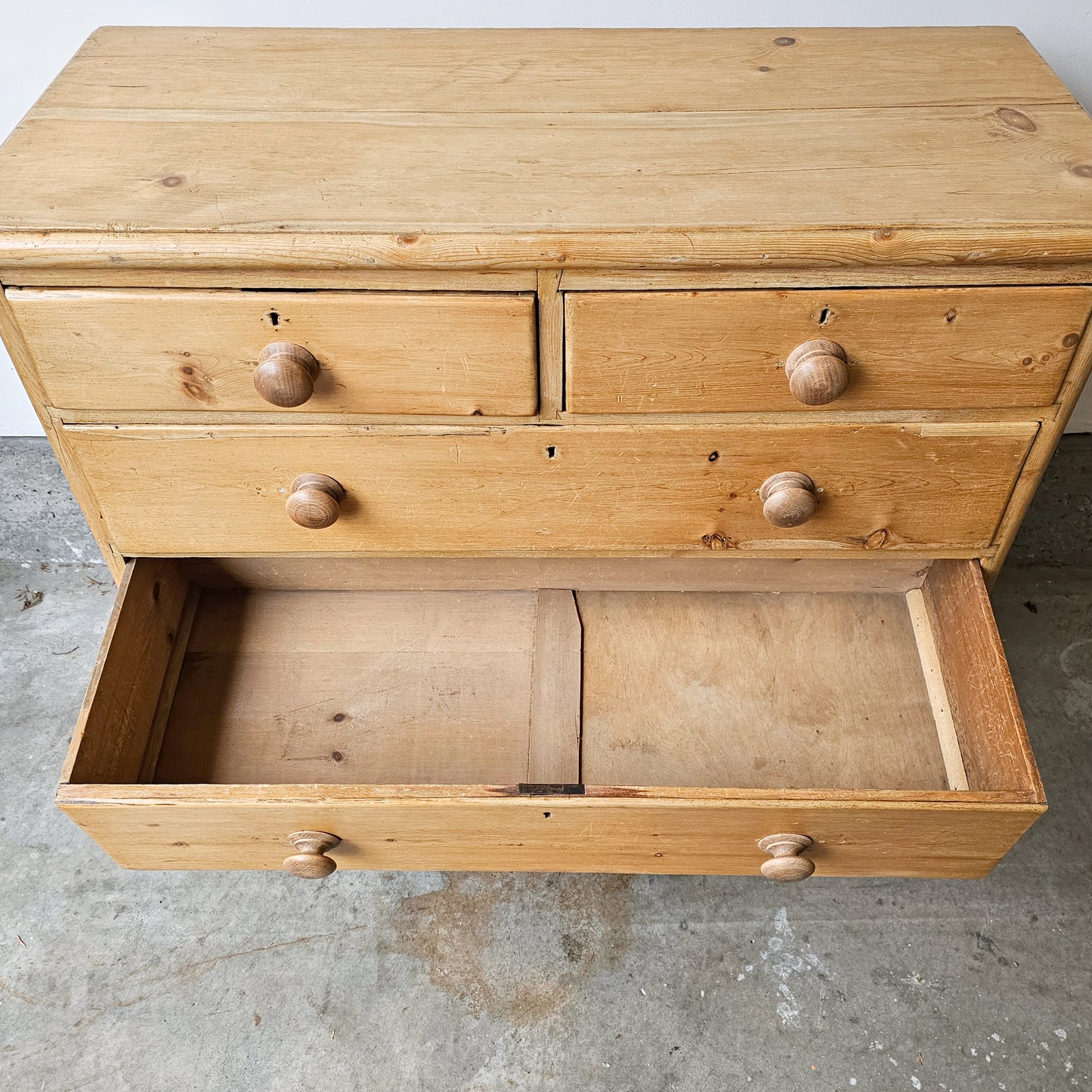 Antique English Pine Dresser - Circa 1880