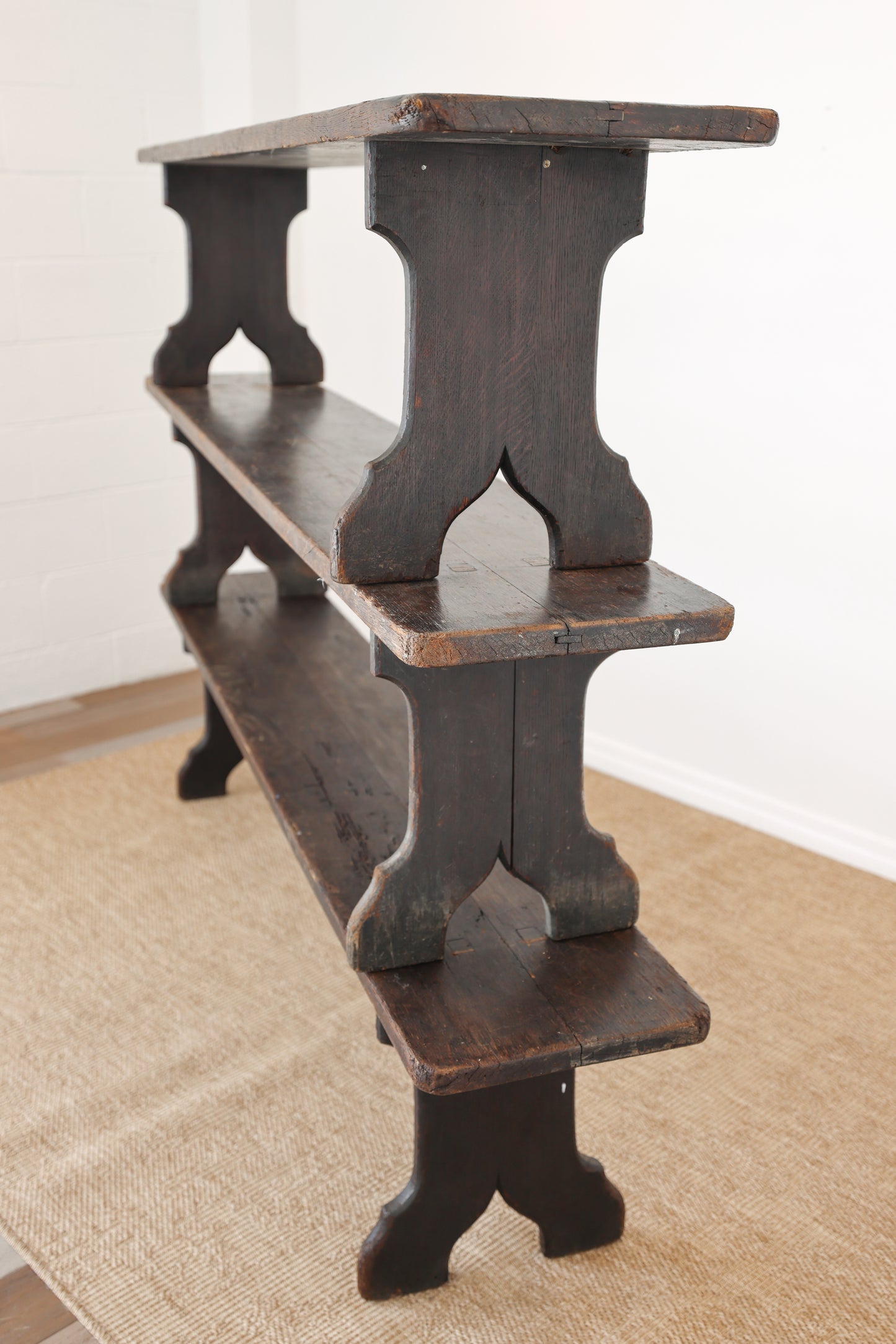 Antique Oak Bench - Circa 1910
