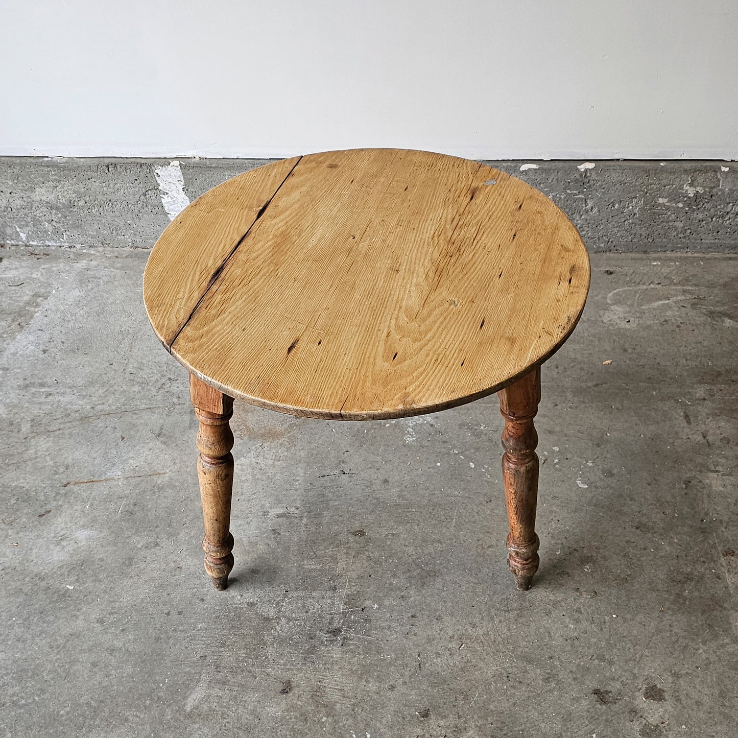 Antique English Pine Cricket Table - Circa 1870