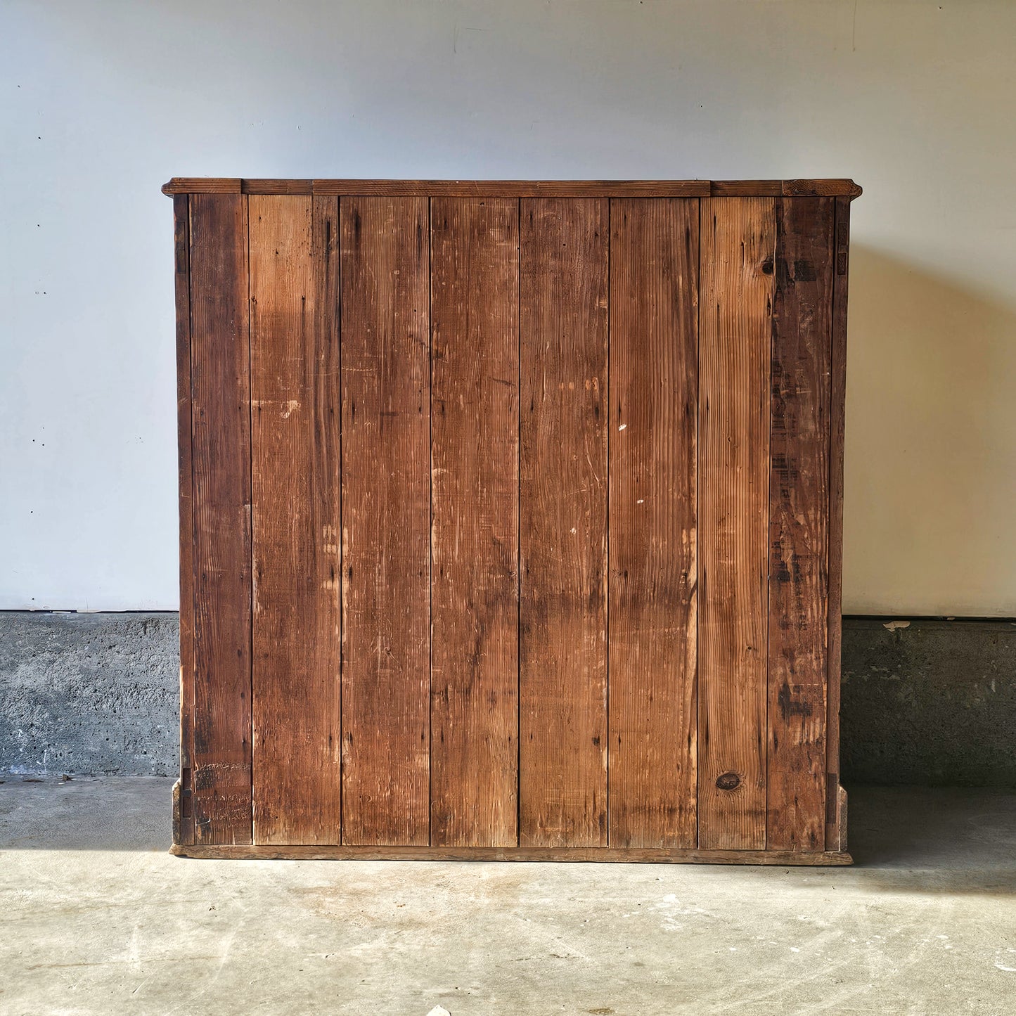 Antique Fir Wood Chest of Drawers (Dresser)