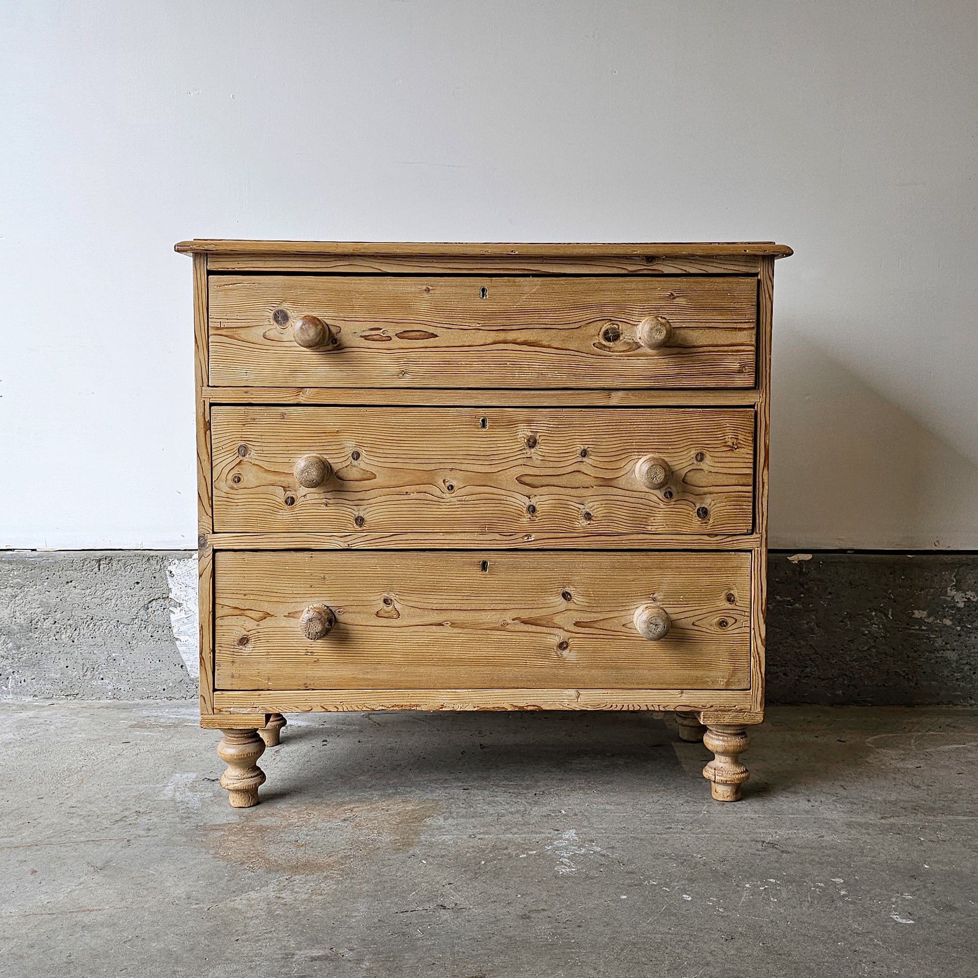 Petite Antique English Pine Dresser/Nightstand