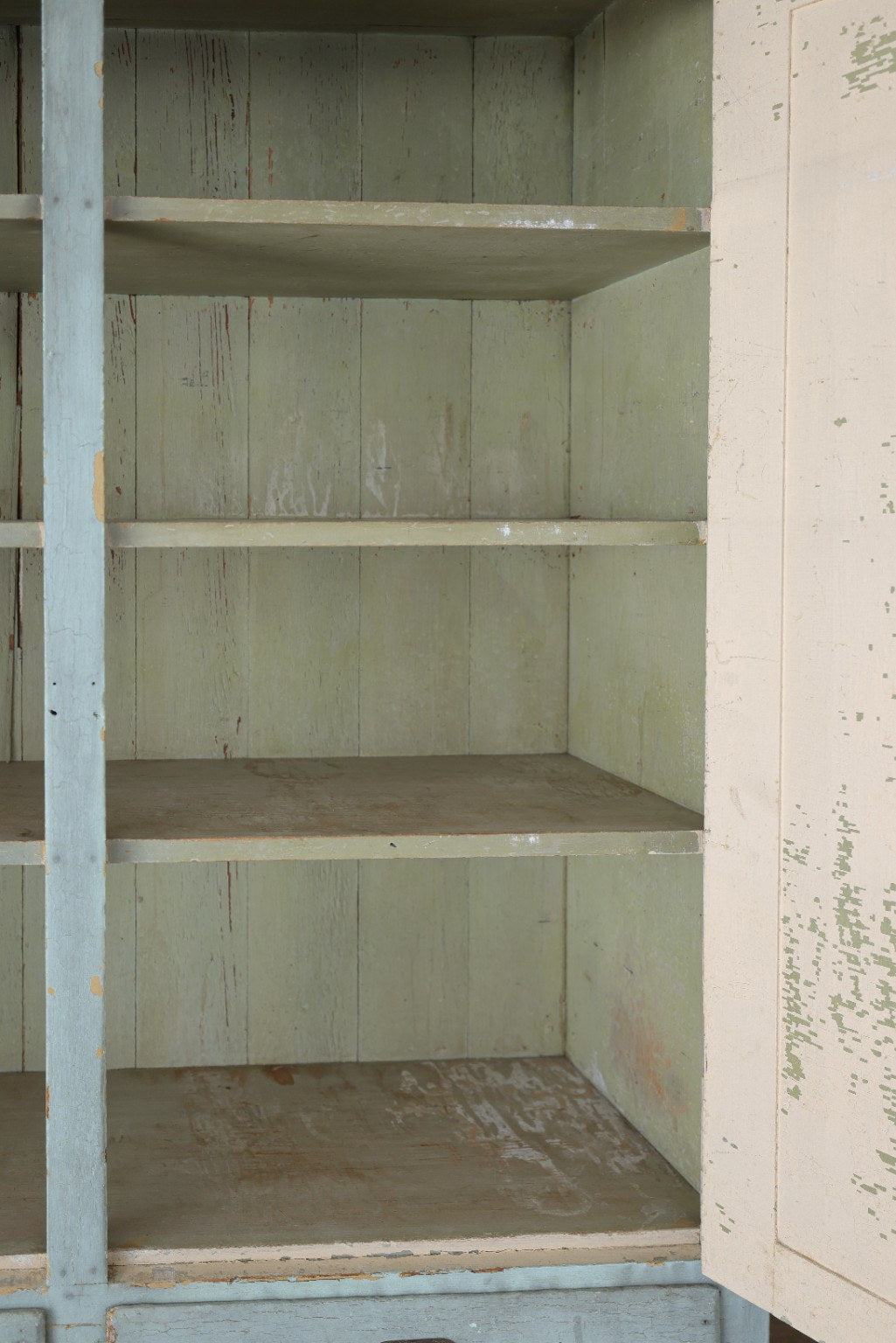 Primitive Painted Farm Cabinet