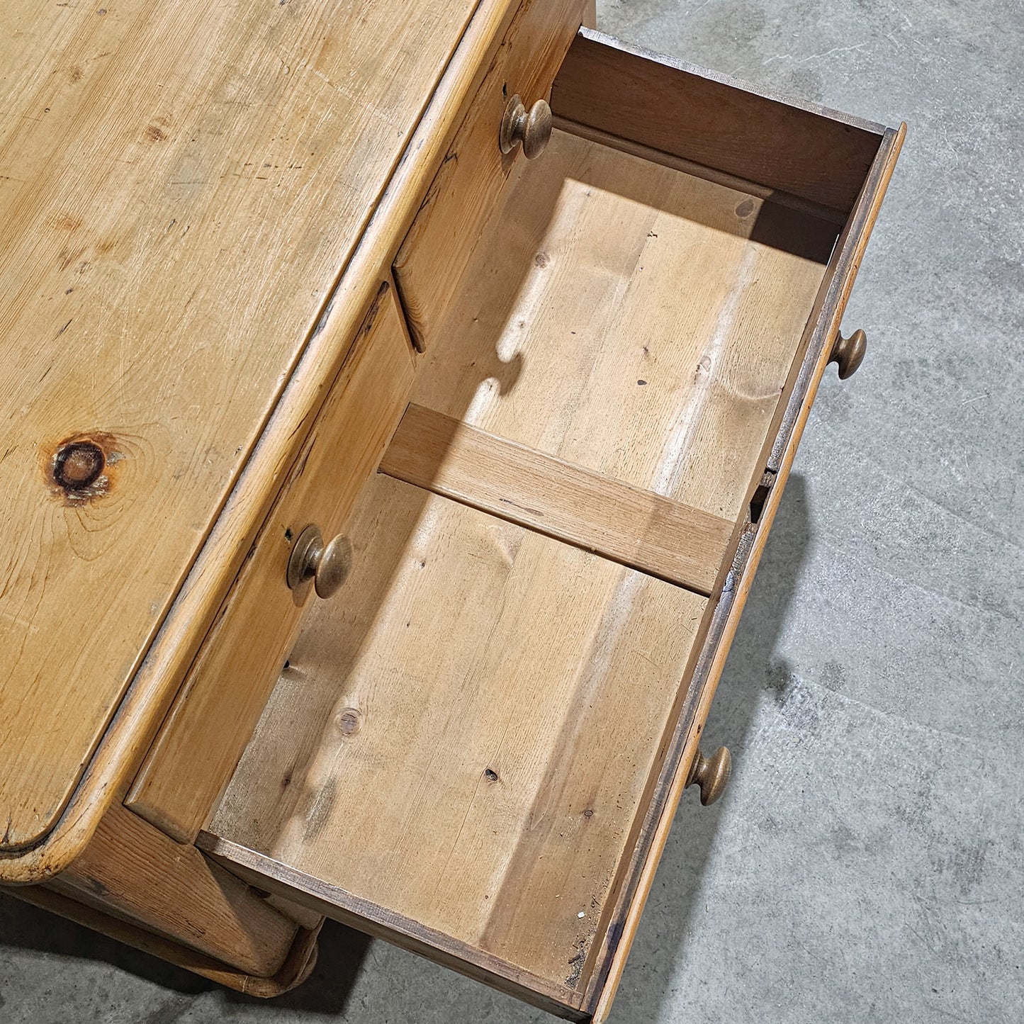 Petite Antique English Pine Chest of Drawers - Circa 1870