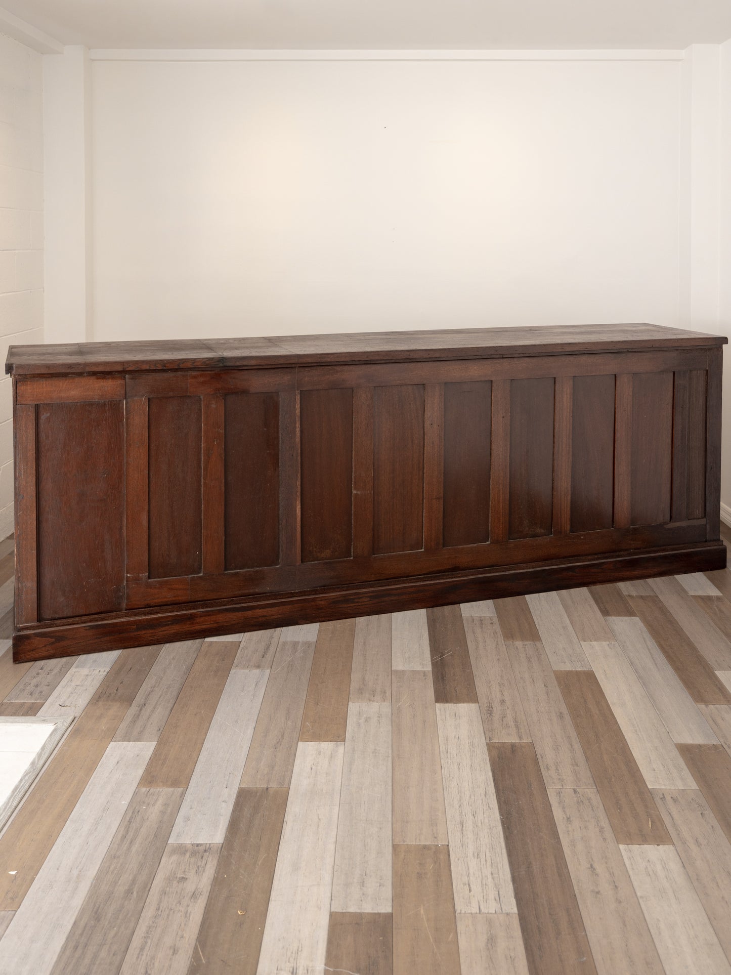 Large Antique Oak Shop Counter Cabinet - Circa Early 20th Century