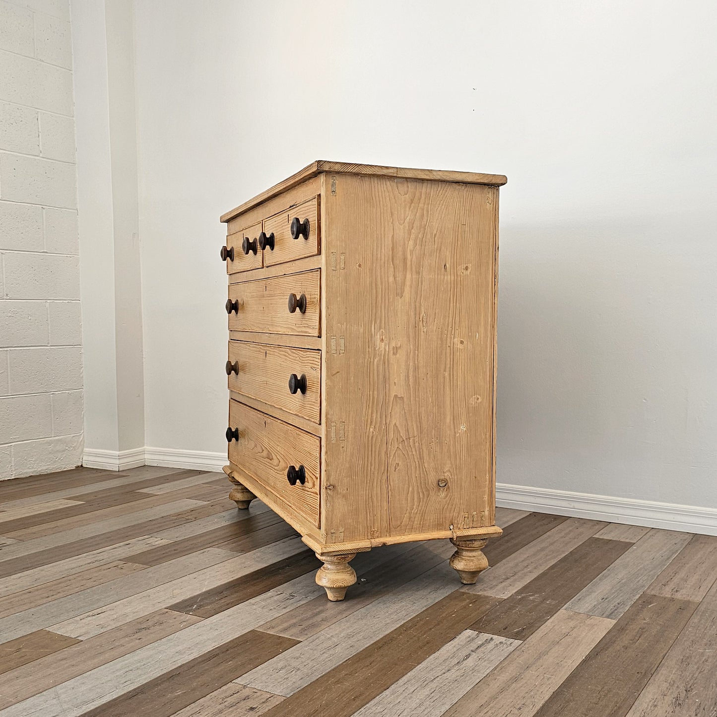 Antique Pine Chest of Drawers / Dresser - Circa 1870