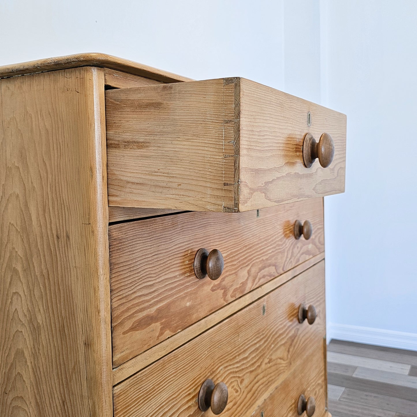 Antique English Pine Dresser - Circa 1880
