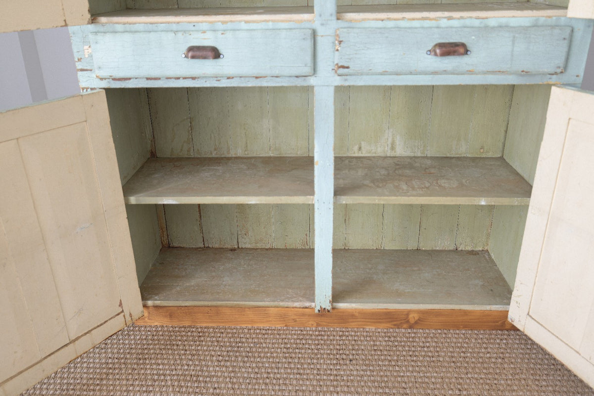 Primitive Painted Farm Cabinet