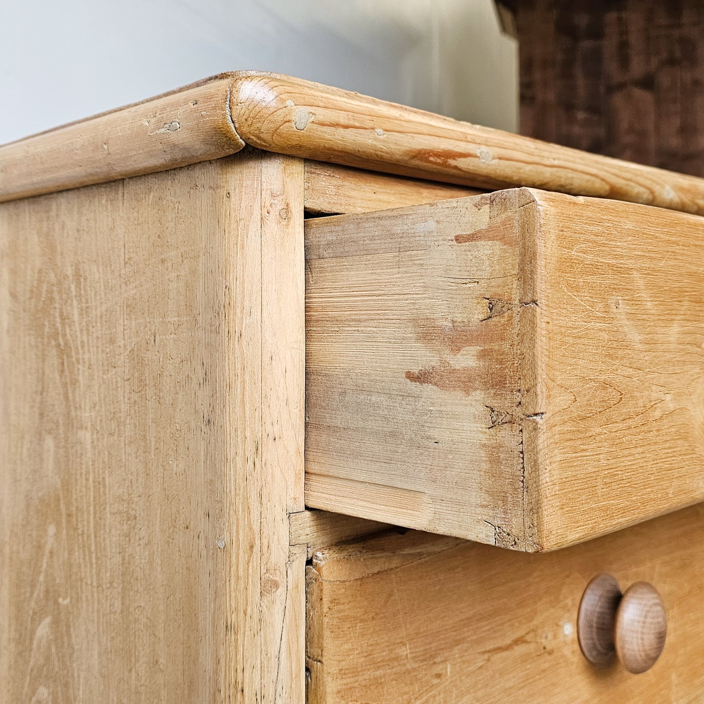 Antique English Pine Dresser - Circa 1880