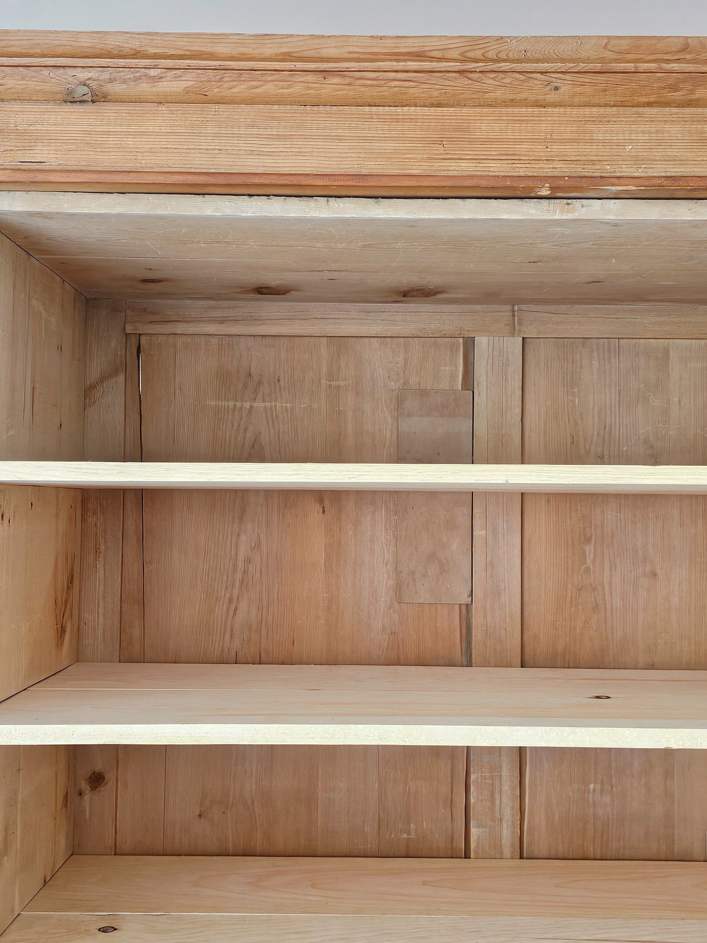 Antique English Pine Linen Press / Housekeeper’s Cupboard