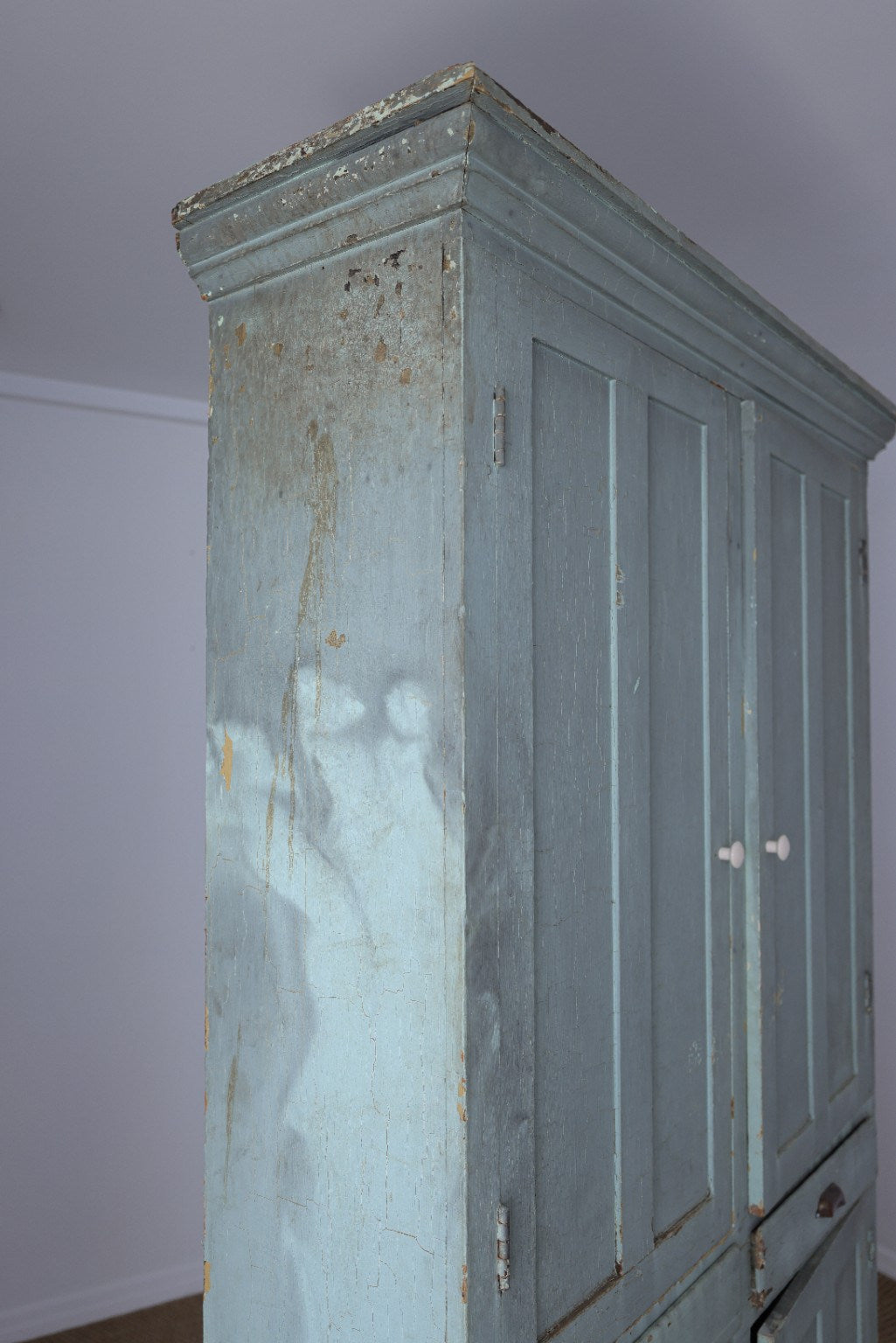 Primitive Painted Farm Cabinet