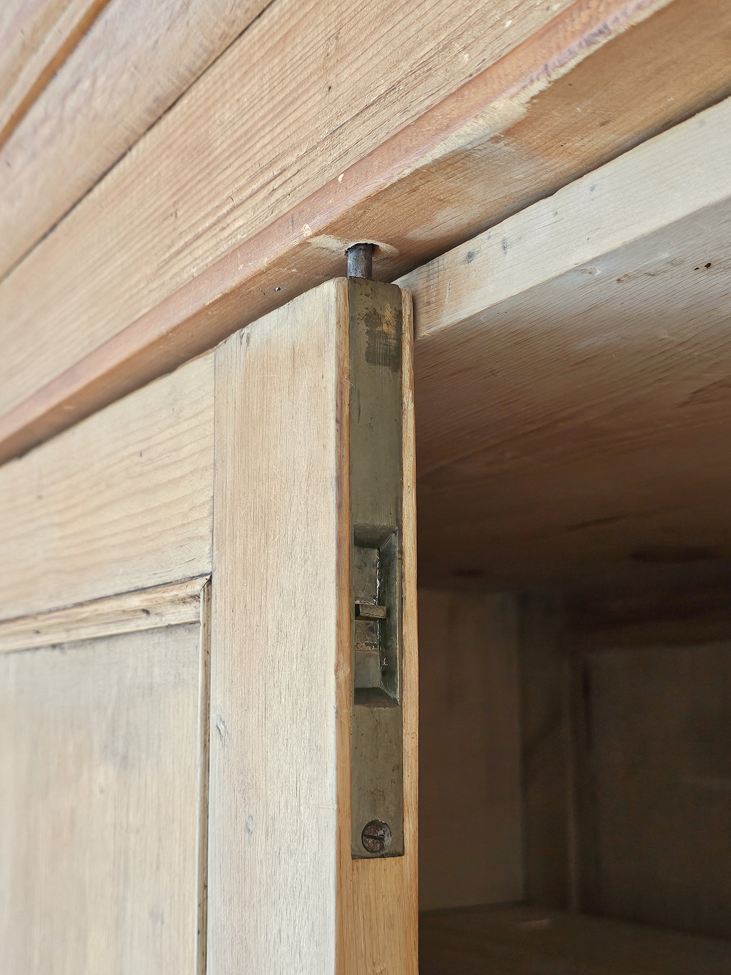 Antique English Pine Linen Press / Housekeeper’s Cupboard