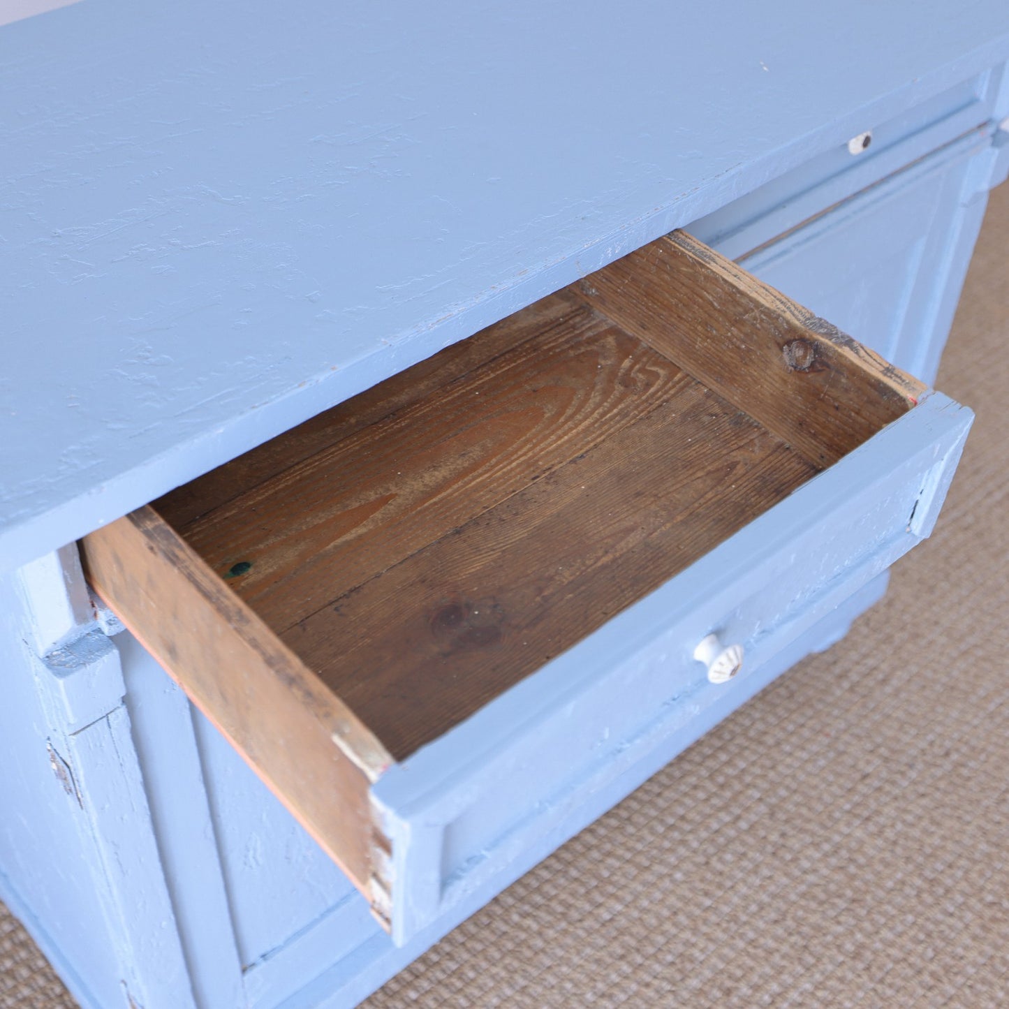 Antique Painted Pine Cupboard