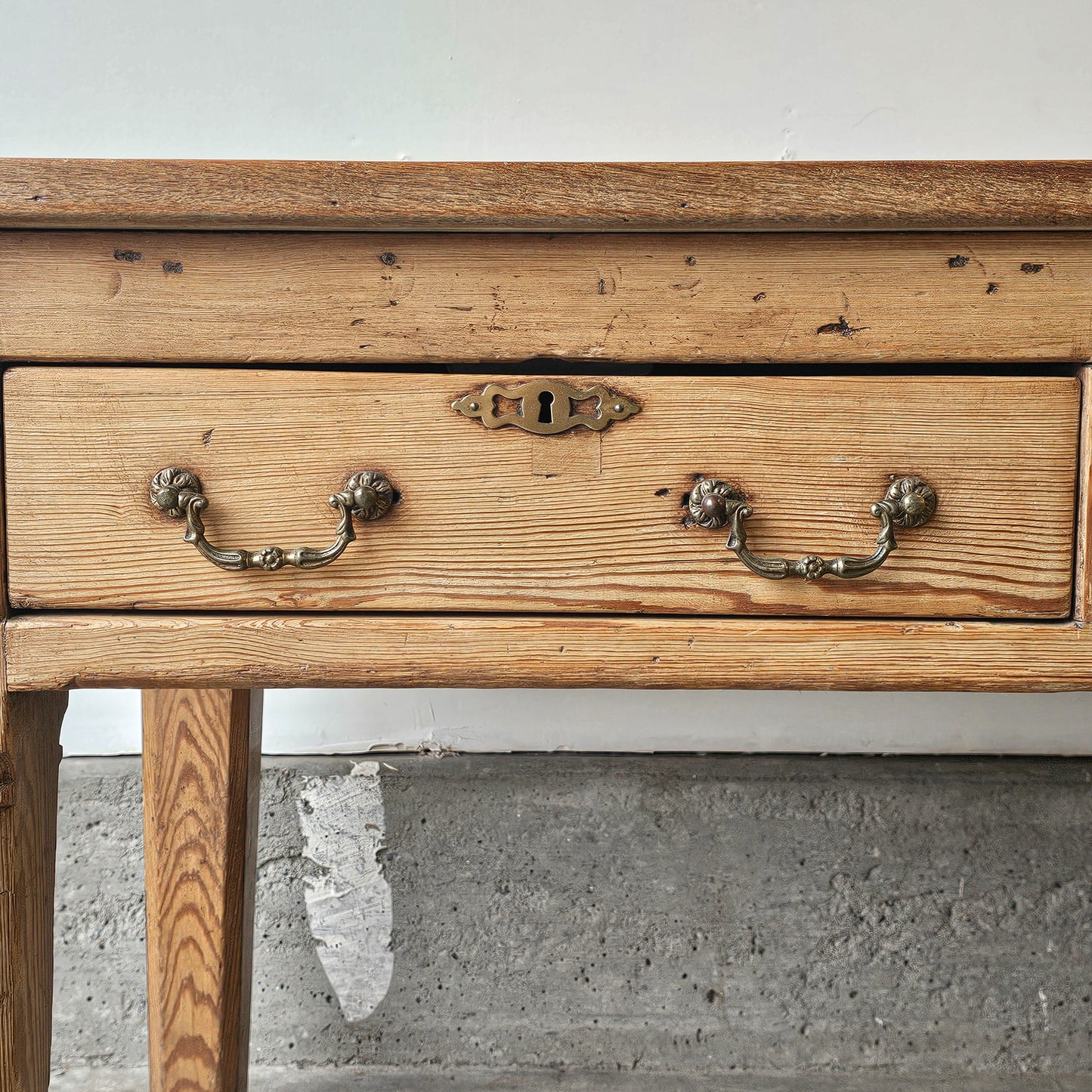 Antique English Pine Farm Table / Writing Table - Circa 1870