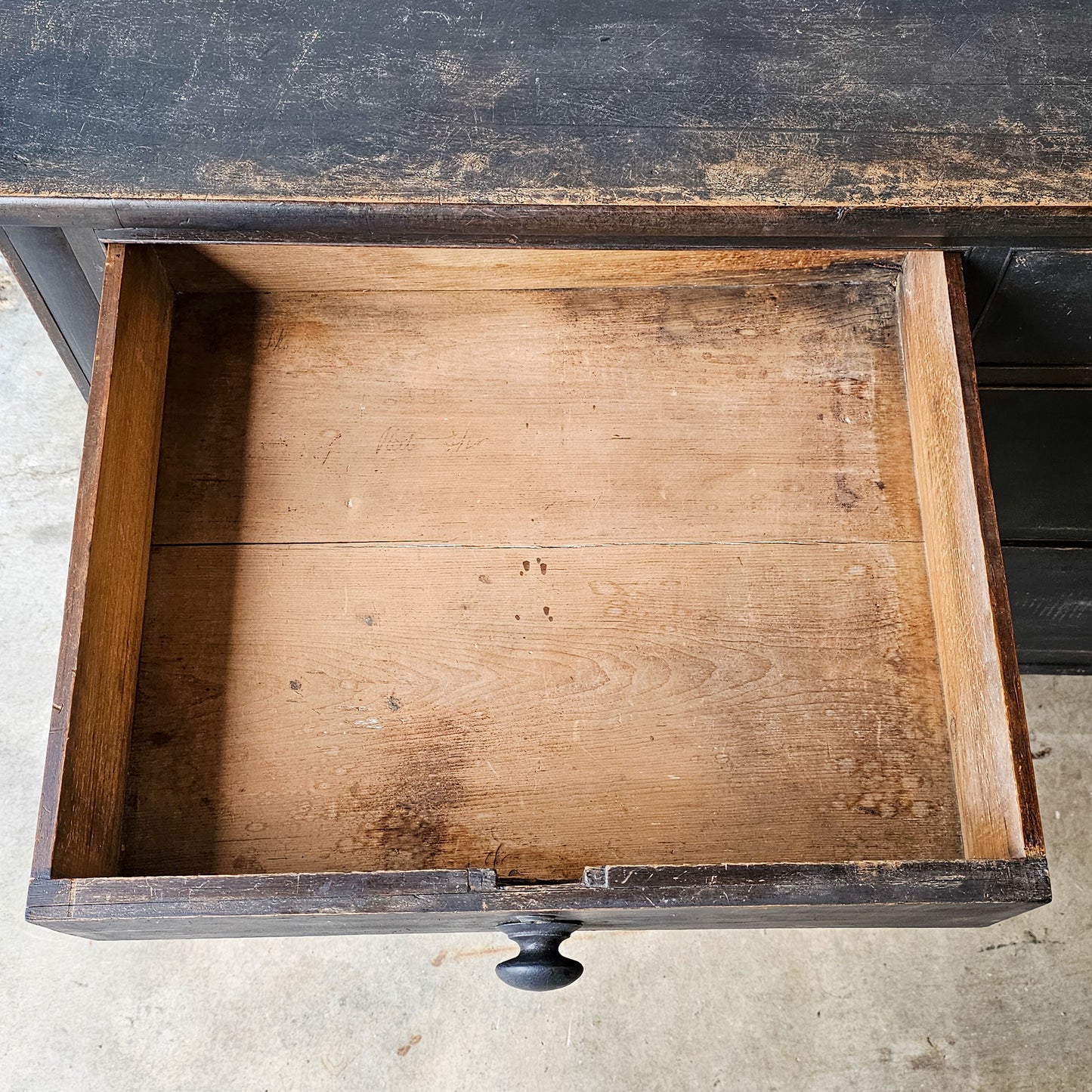 Antique Ebonized Pine Chest of Drawers - Circa 1830