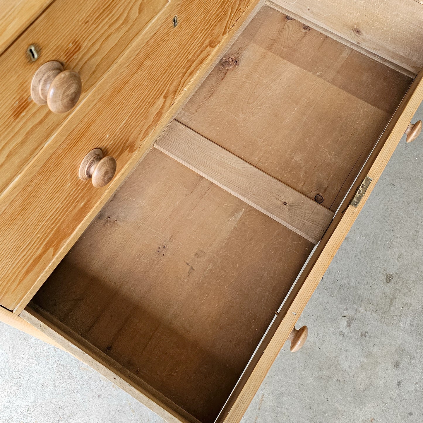Antique English Pine Dresser - Circa 1880