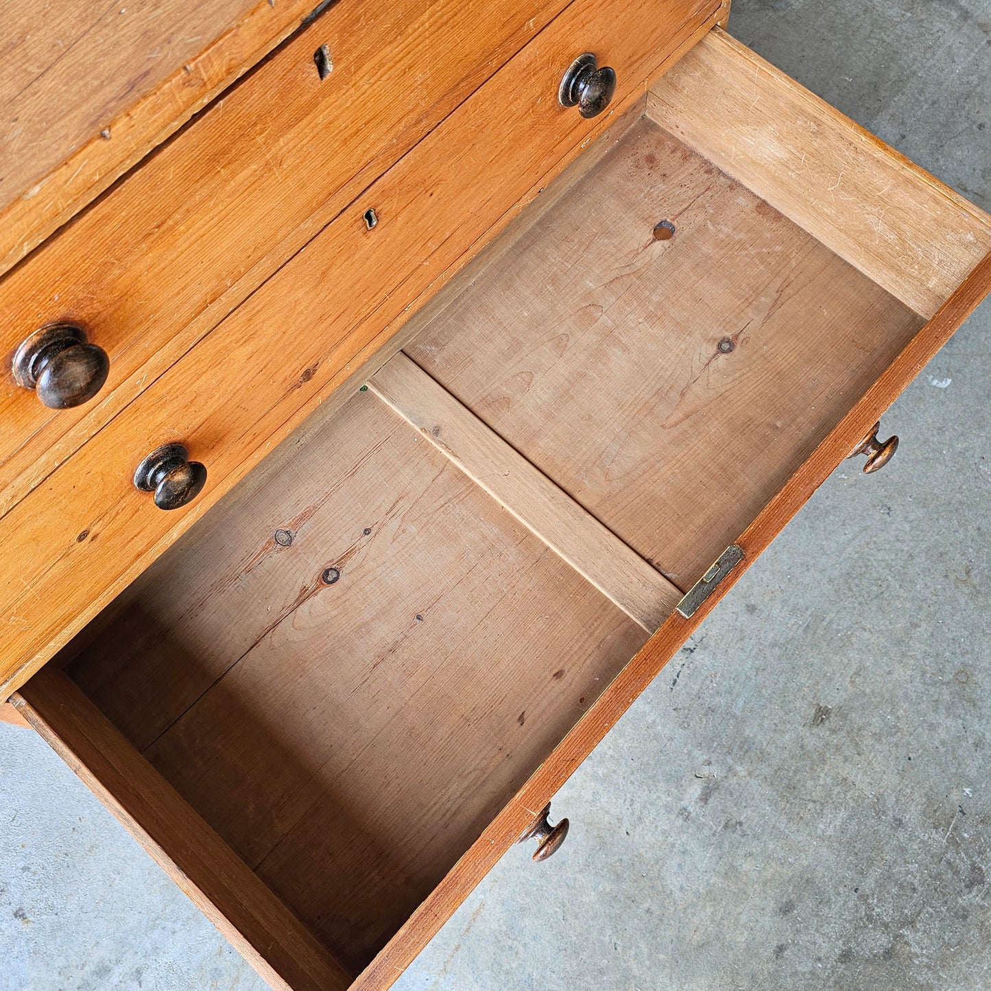 Antique English Pine Dresser - Circa 1870
