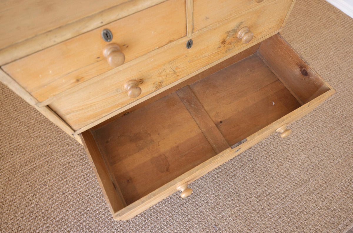 Antique English Pine Chest of Drawers (Dresser) - Circa 1880 #07