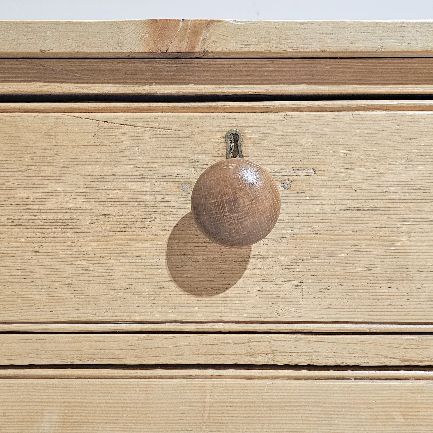 Stately Antique Bleached Pine Chest of Drawers (Dresser) - Circa 1870