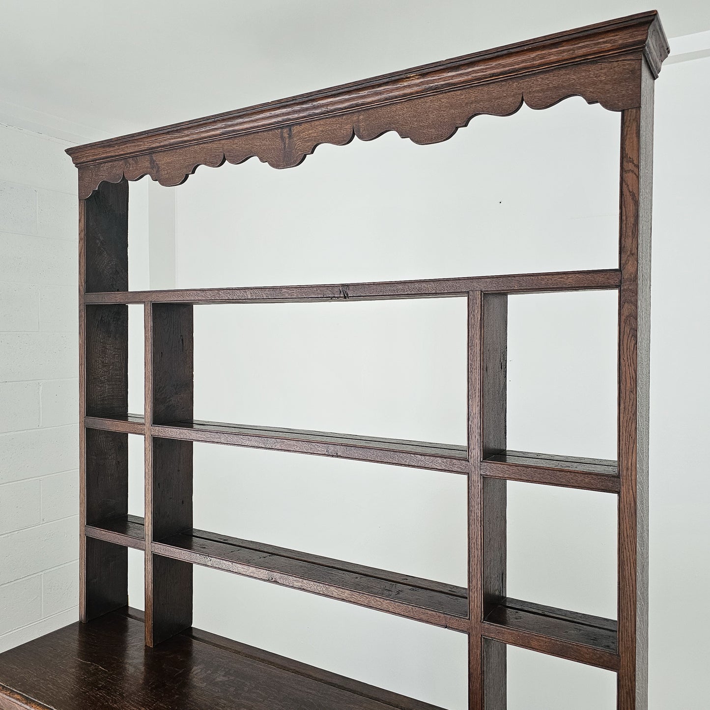 Antique Welsh Oak Plate Rack Dresser | Circa 1830