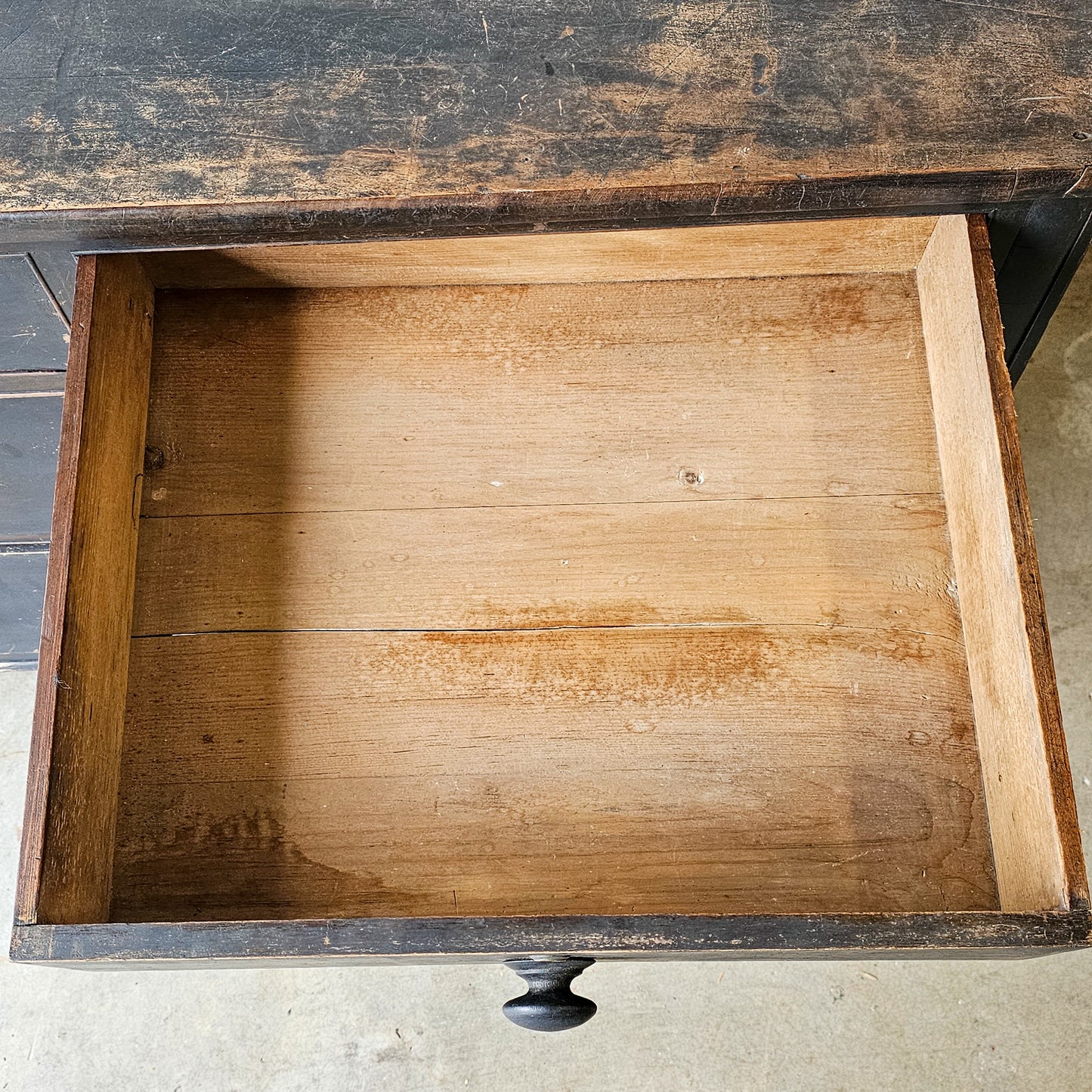 Antique Ebonized Pine Chest of Drawers - Circa 1830