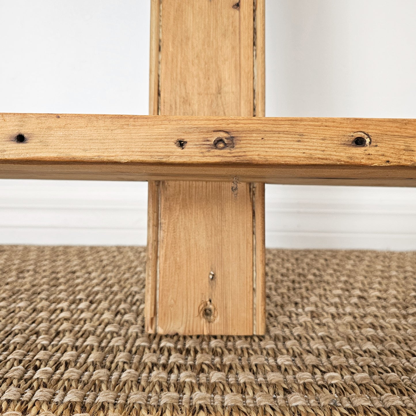 Antique English Pine Wall Plate Rack - Circa 1870