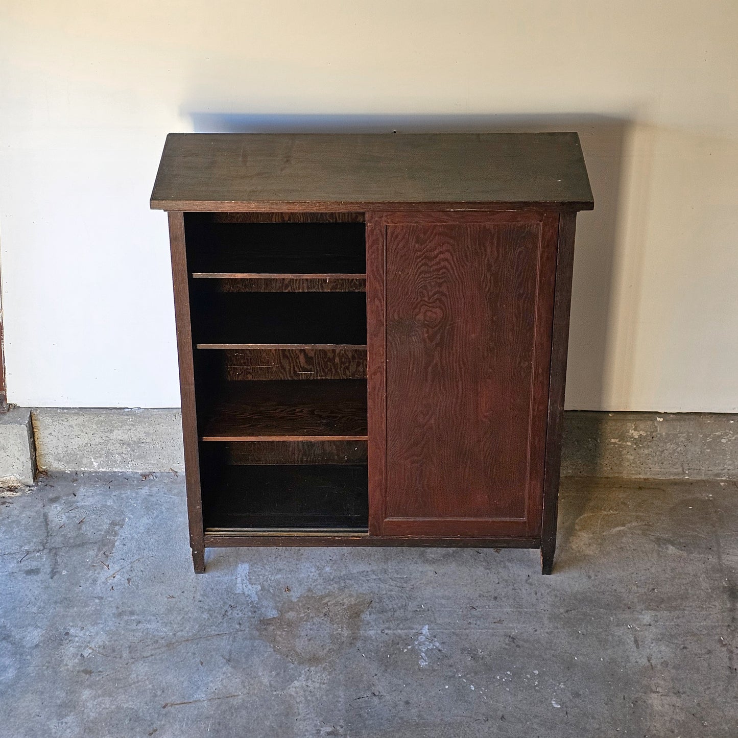 Antique Sliding Door Bookcase / Cabinet - Circa early 1900's