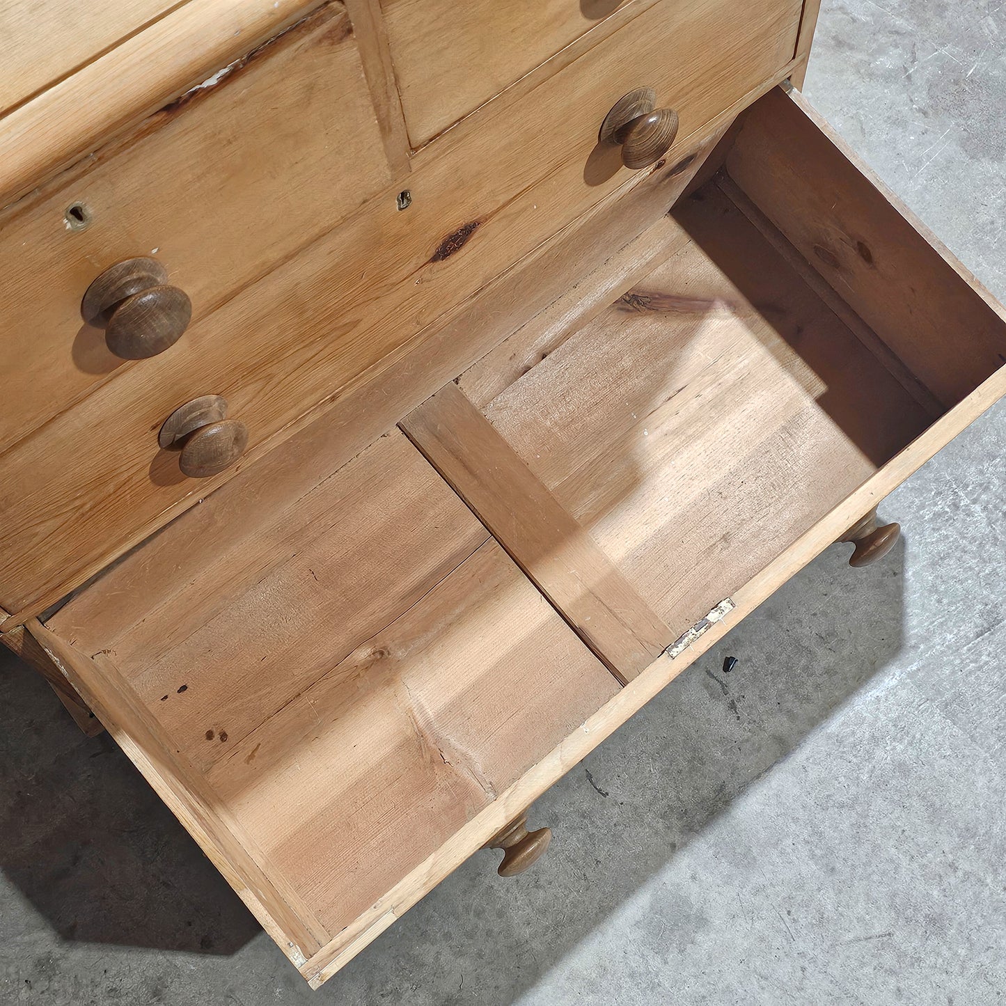 Antique English Pine Petite Dresser or Nightstand- Circa 1890