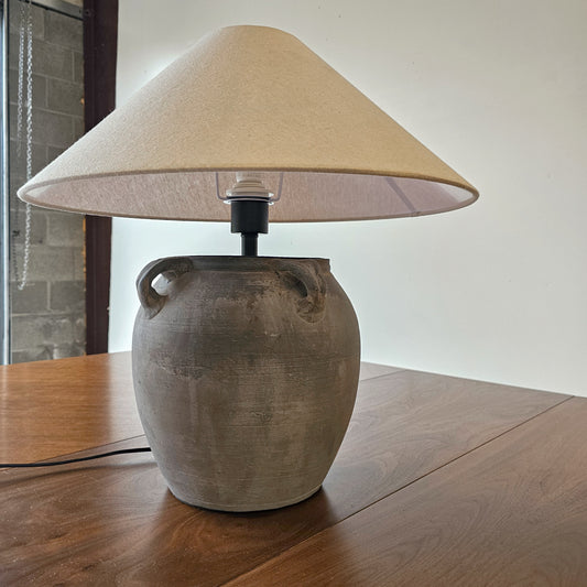 Pottery lamp