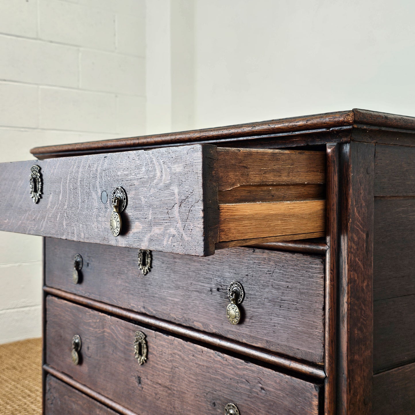 Antique English Oak Dresser - Circa 1780
