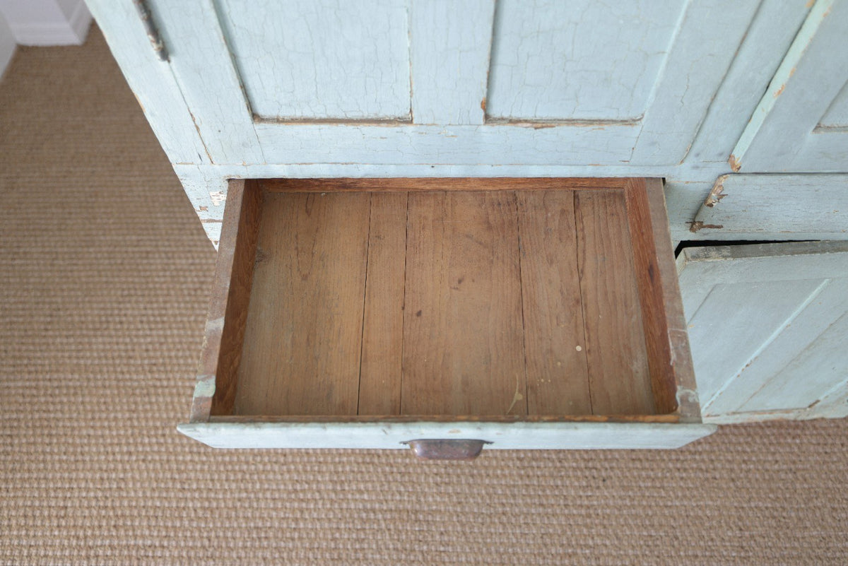 Primitive Painted Farm Cabinet