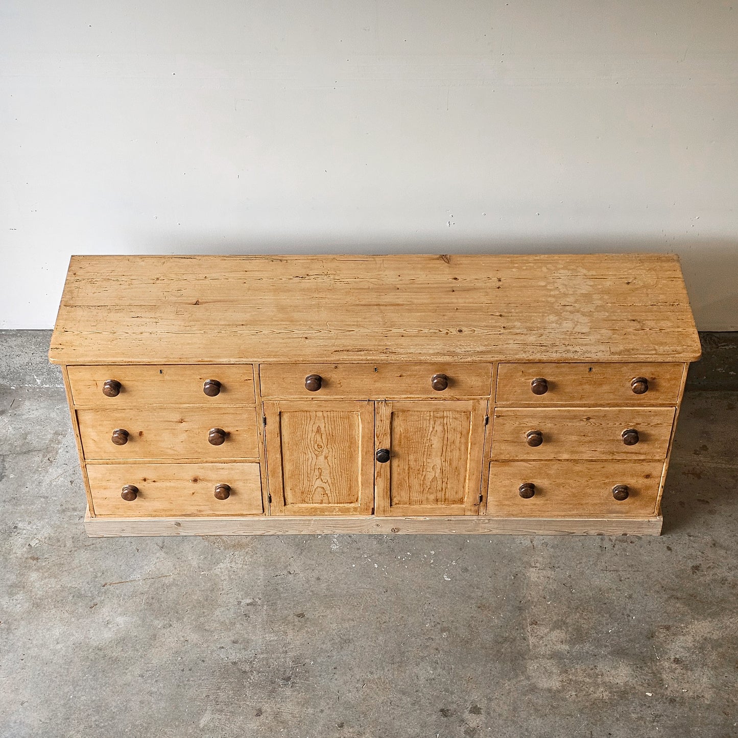 Antique English Pine Kitchen Dresser Base (Sideboard) - Circa 1870