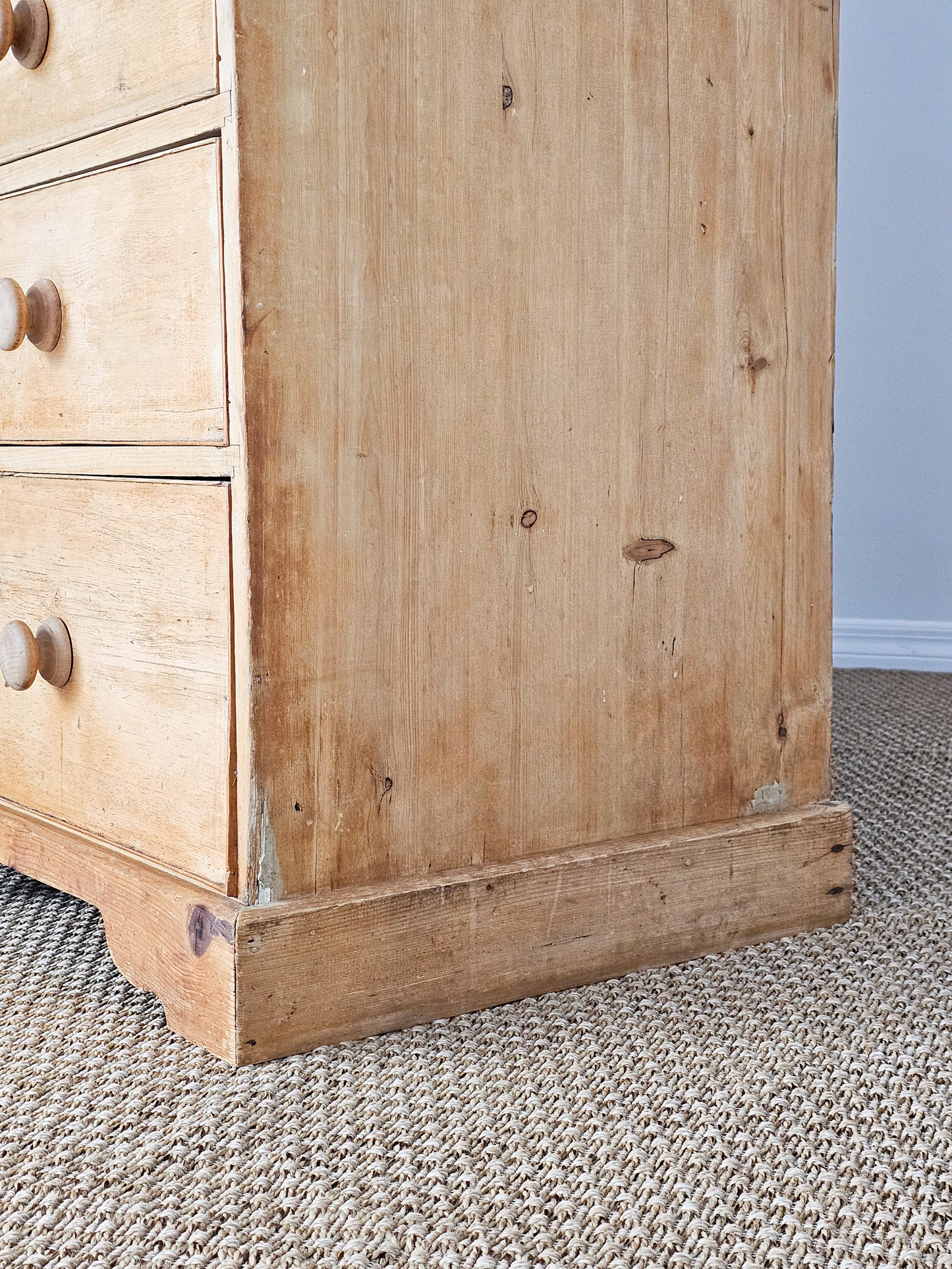 Antique English Pine Linen Press / Housekeeper’s Cupboard