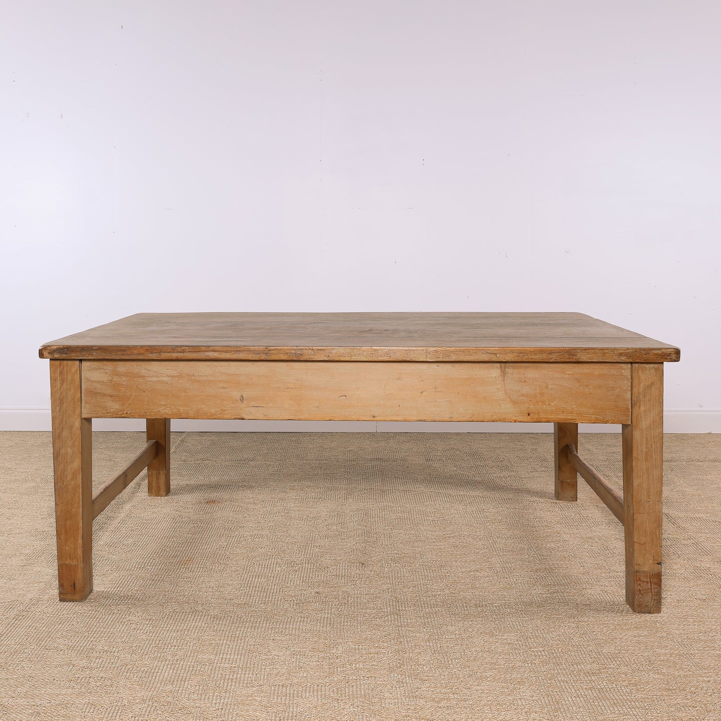 Antique English Pine Three-Drawer Farmhouse Table | Circa 1870