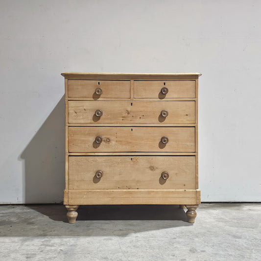 Antique English Pine Dresser (Chest of Drawers) - Circa 1870